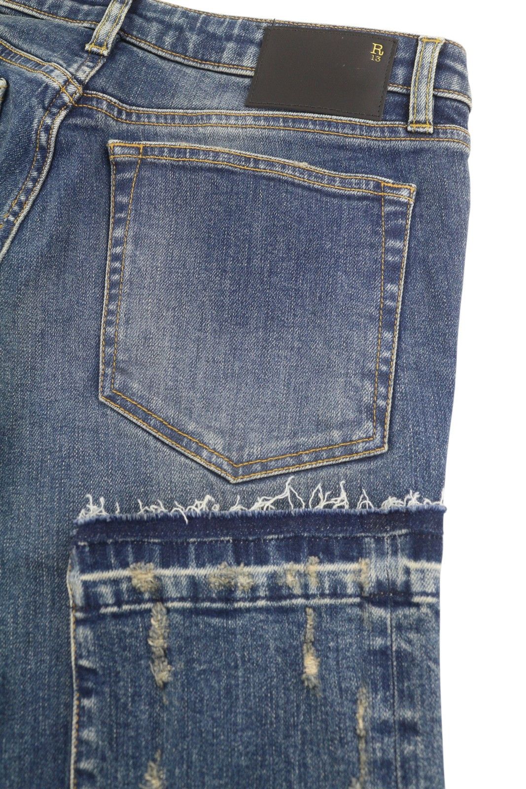 R13 KATE SKINNY 27 Kinsley Stretch Blue Jeans 87214 Size 27" / US 4 / IT 40 - 6 Thumbnail