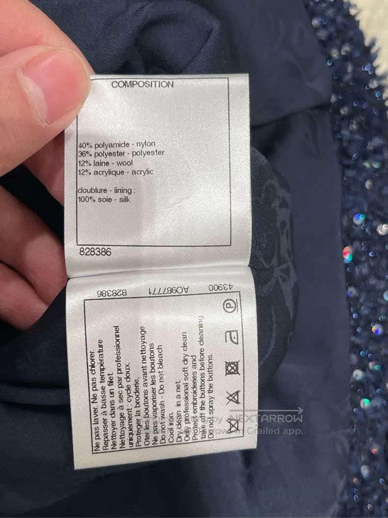 Chanel Chanel 17-year-old ground control series blue pearl sequin Size XS / US 0-2 / IT 36-38 - 5 Thumbnail