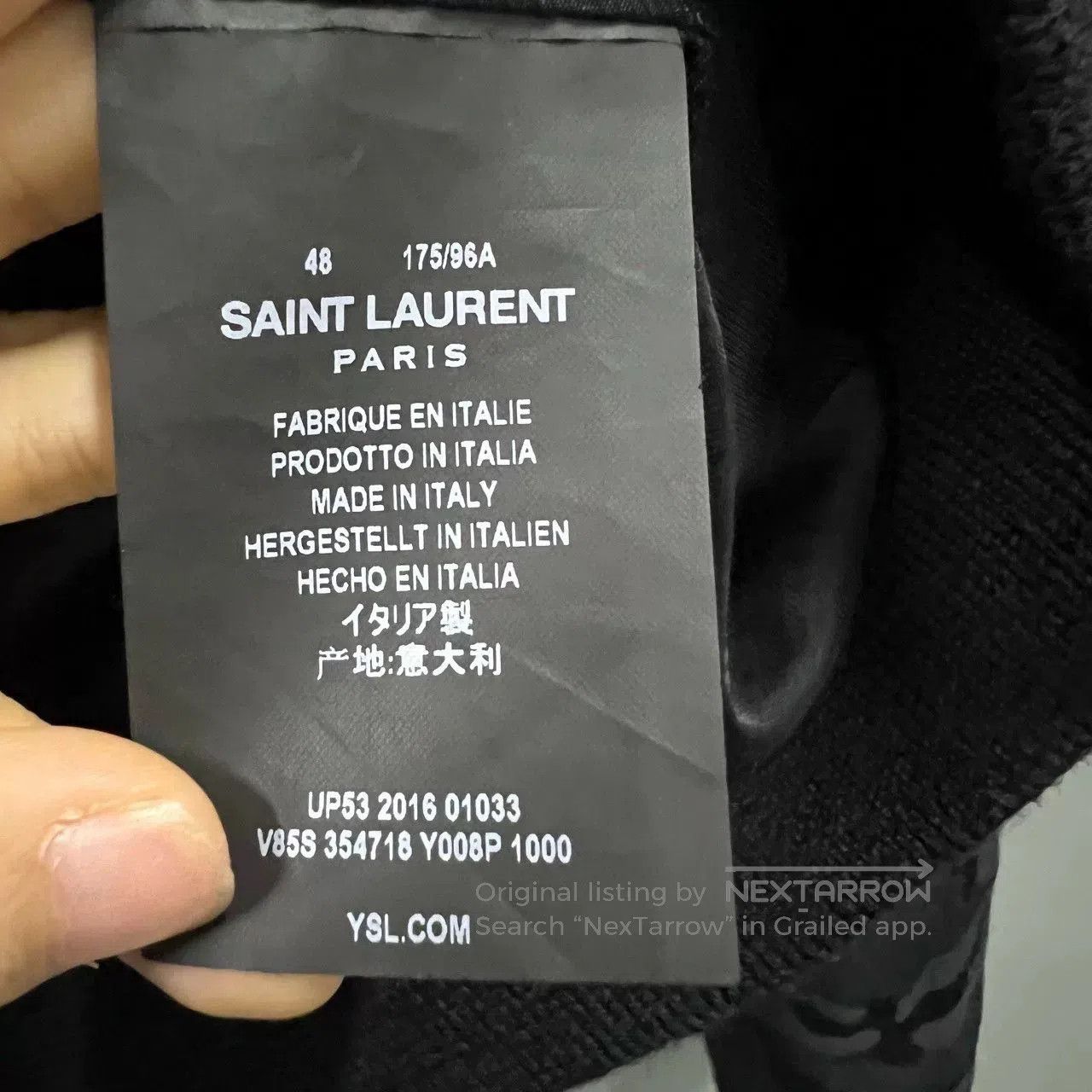 Saint Laurent Paris saint laurent black patterned bomber jacket. Size US L / EU 52-54 / 3 - 5 Thumbnail