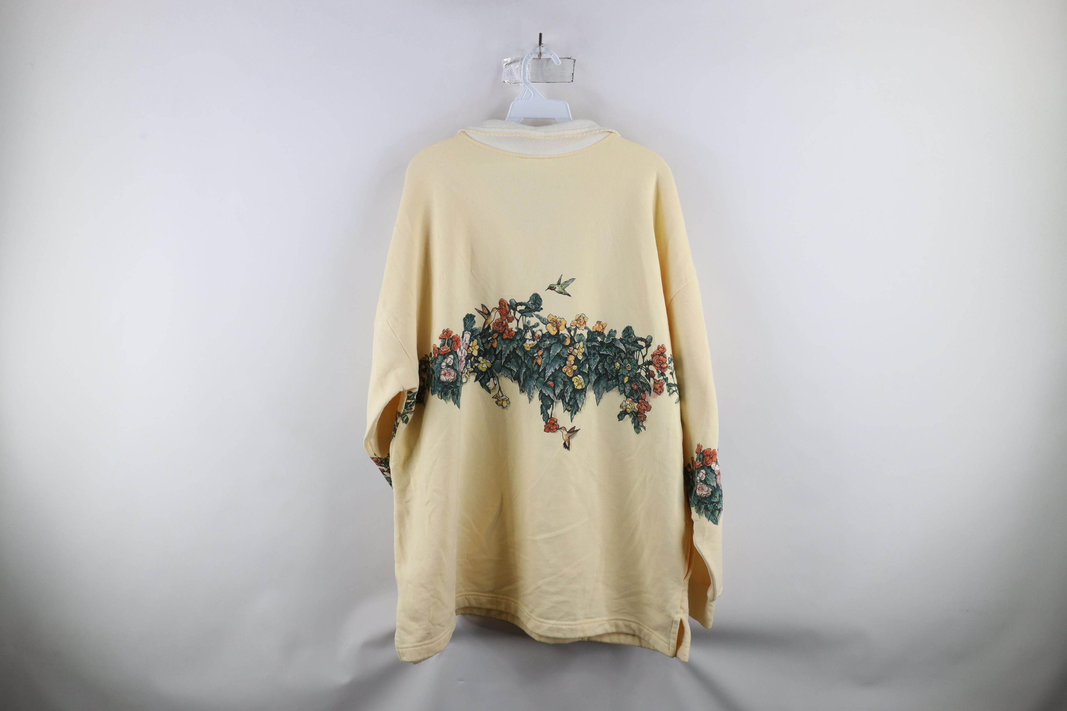 Vintage Vintage 90s Art Unlimited Cat Nature Collared Sweatshirt Size XL / US 12-14 / IT 48-50 - 13 Thumbnail