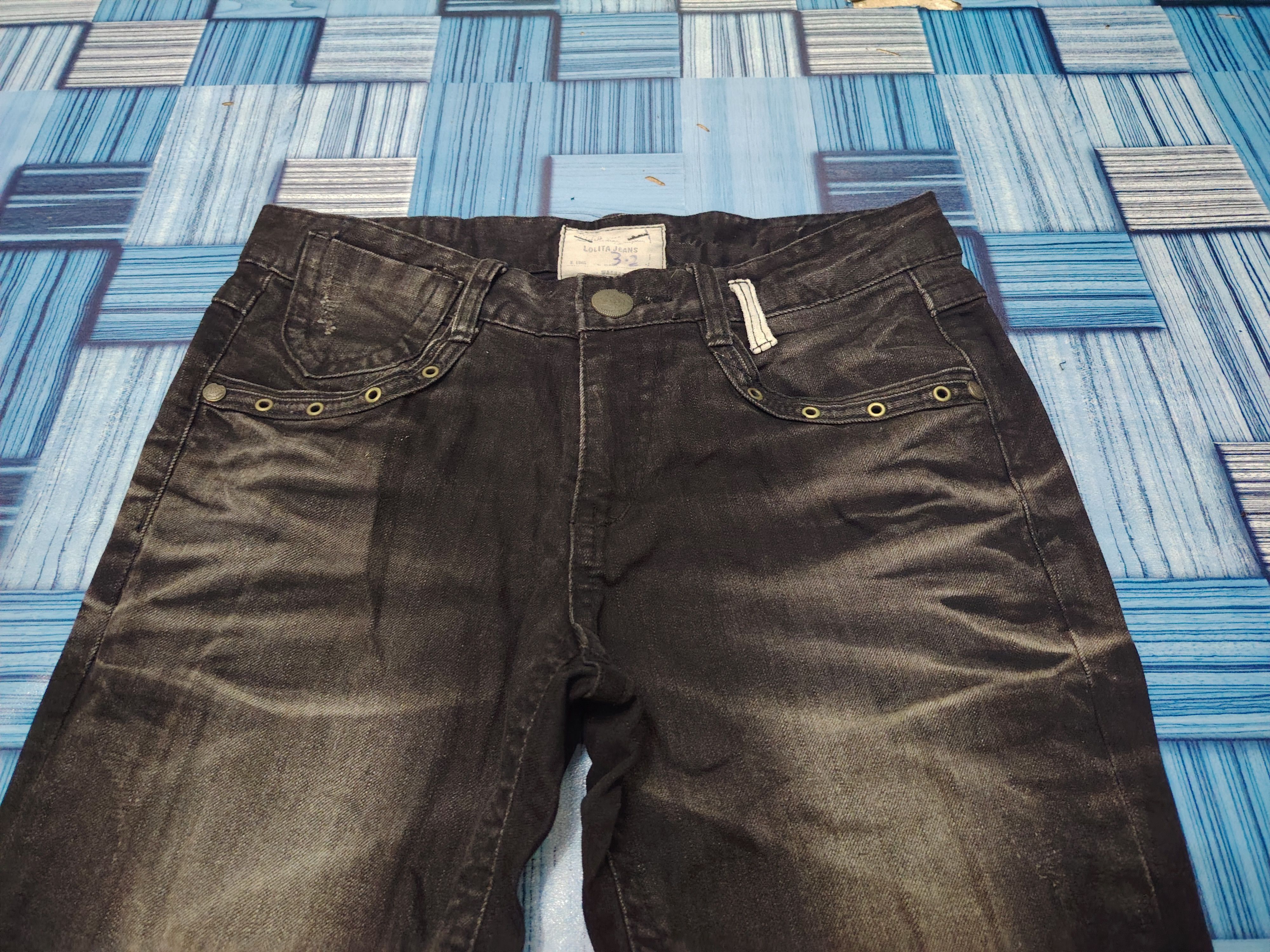 If Six Was Nine Japanese Lolita Jeans Flare Jeans Distressed Size US 31 - 5 Thumbnail