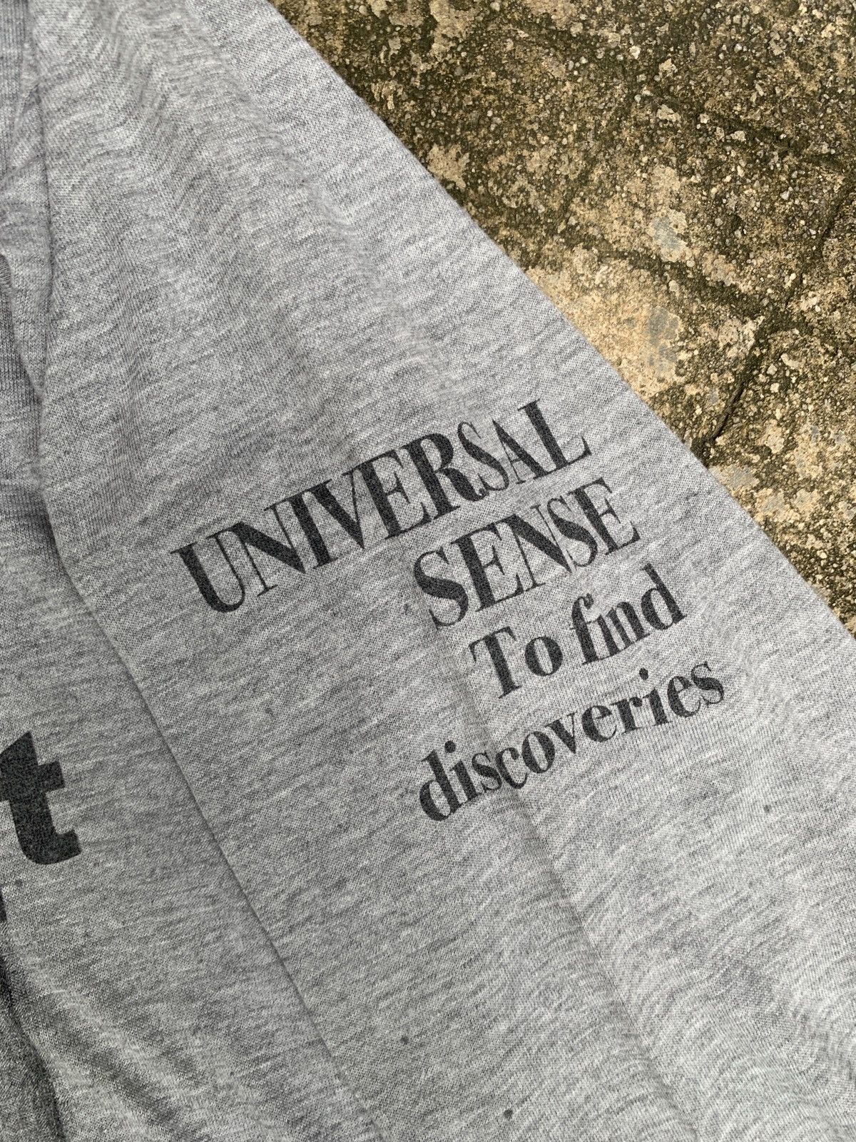 If Six Was Nine × Japanese Brand × Le Grande Bleu (L.G.B.) y2k The Breaker Japan Poem Quotes Photo Graphic Grey Tee Size US L / EU 52-54 / 3 - 3 Thumbnail