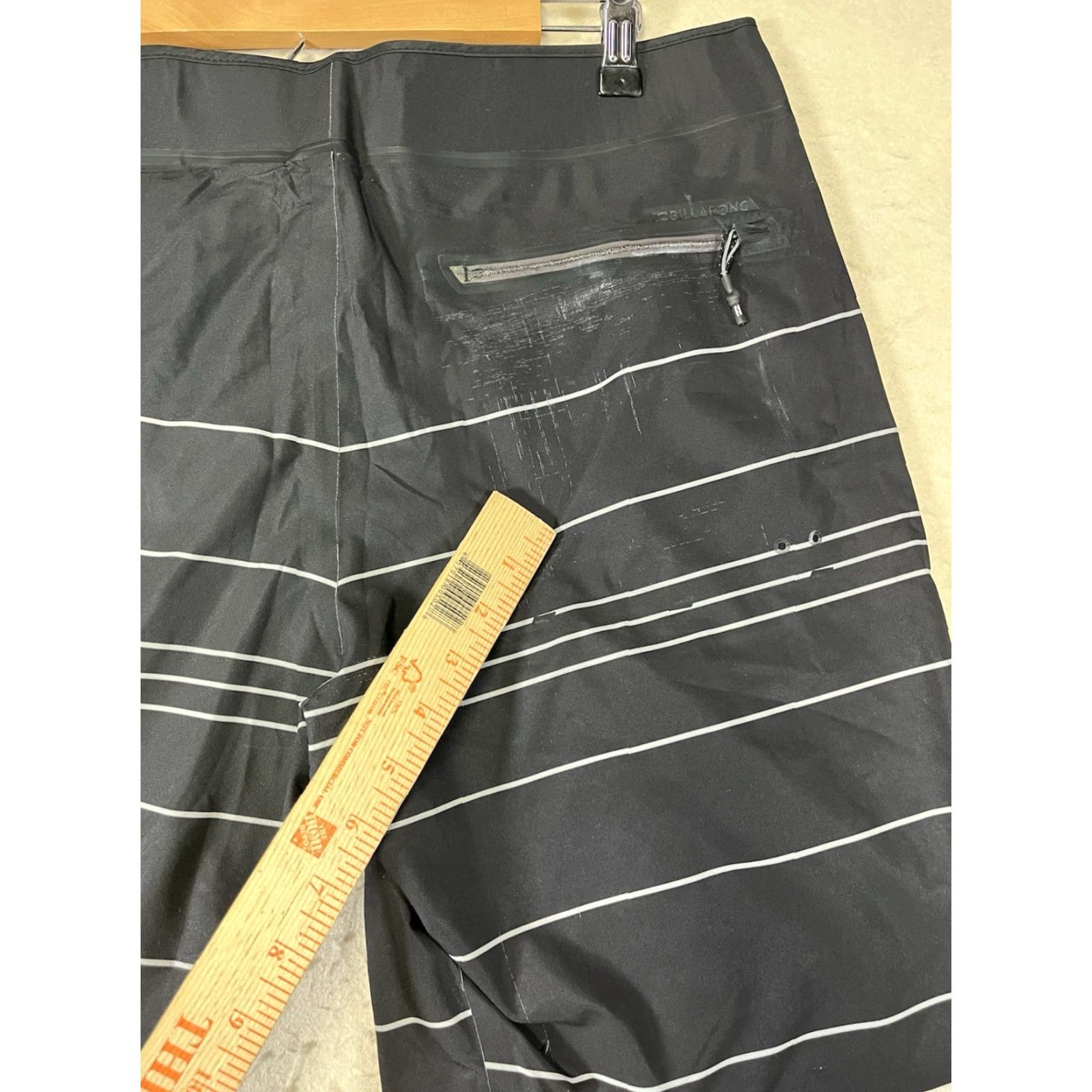 Billabong Billabong Board Shorts Men 34 Black Stripe Lifeguard Surfing 90s Beach Colorful Breathable Drawstring Pockets Summer Surfer Shirt? Size US 34 / EU 50 - 7 Thumbnail