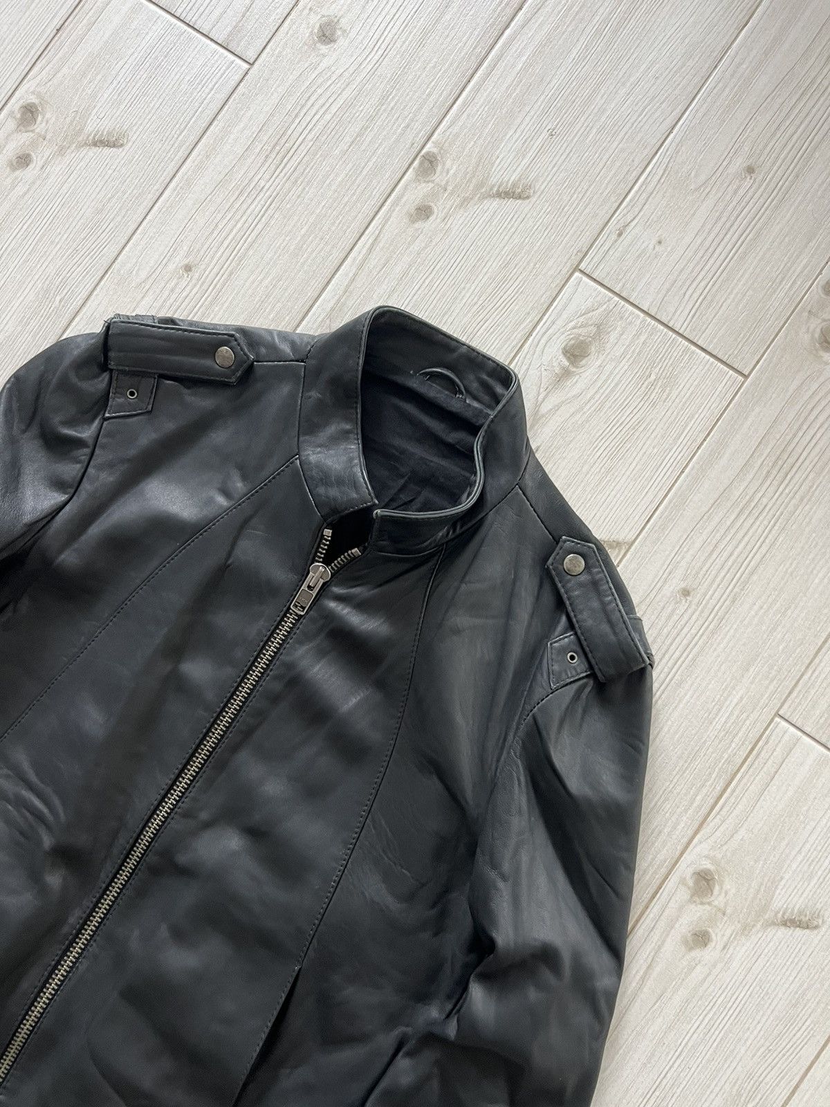 Allsaints All Saints Ramones Leather RARE Avant Garde Y2K Jacket large Size US L / EU 52-54 / 3 - 5 Thumbnail