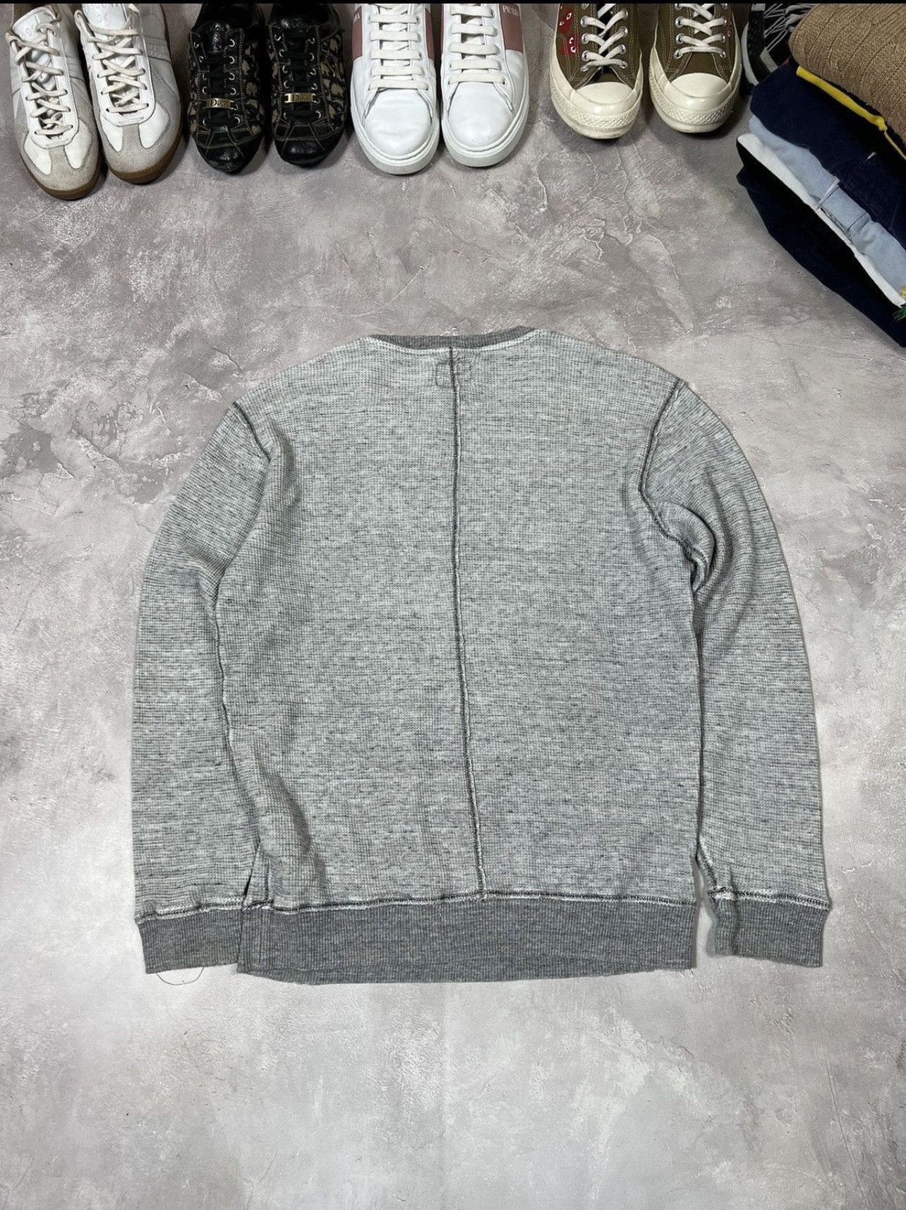 Other Vintage Diesel Distressed Waffle Sweatshirt Size US S / EU 44-46 / 1 - 2 Thumbnail