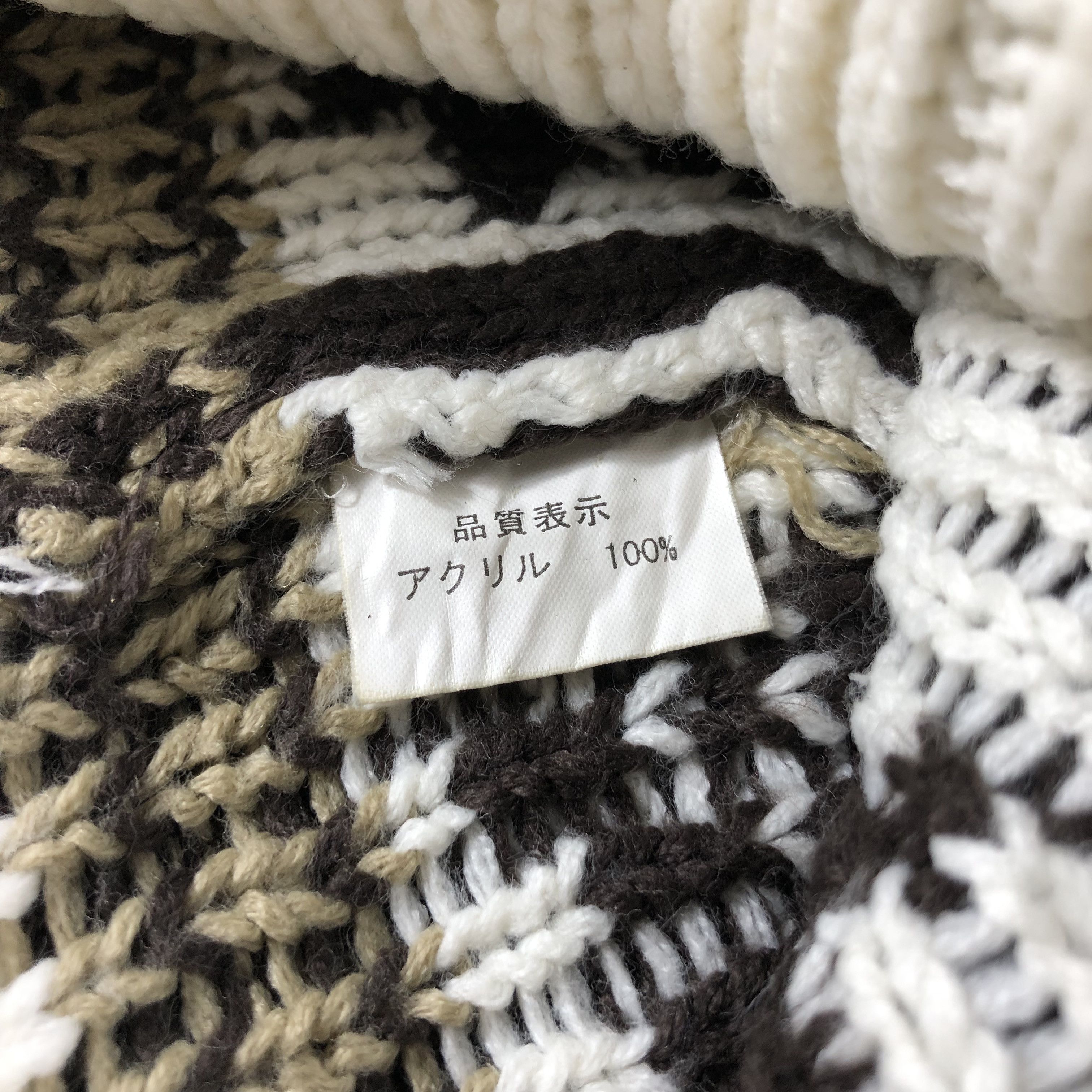 Japanese Brand Unknown Fair Isle Bobble Beanie Snowcap Snow Hat B853 Size ONE SIZE - 4 Thumbnail