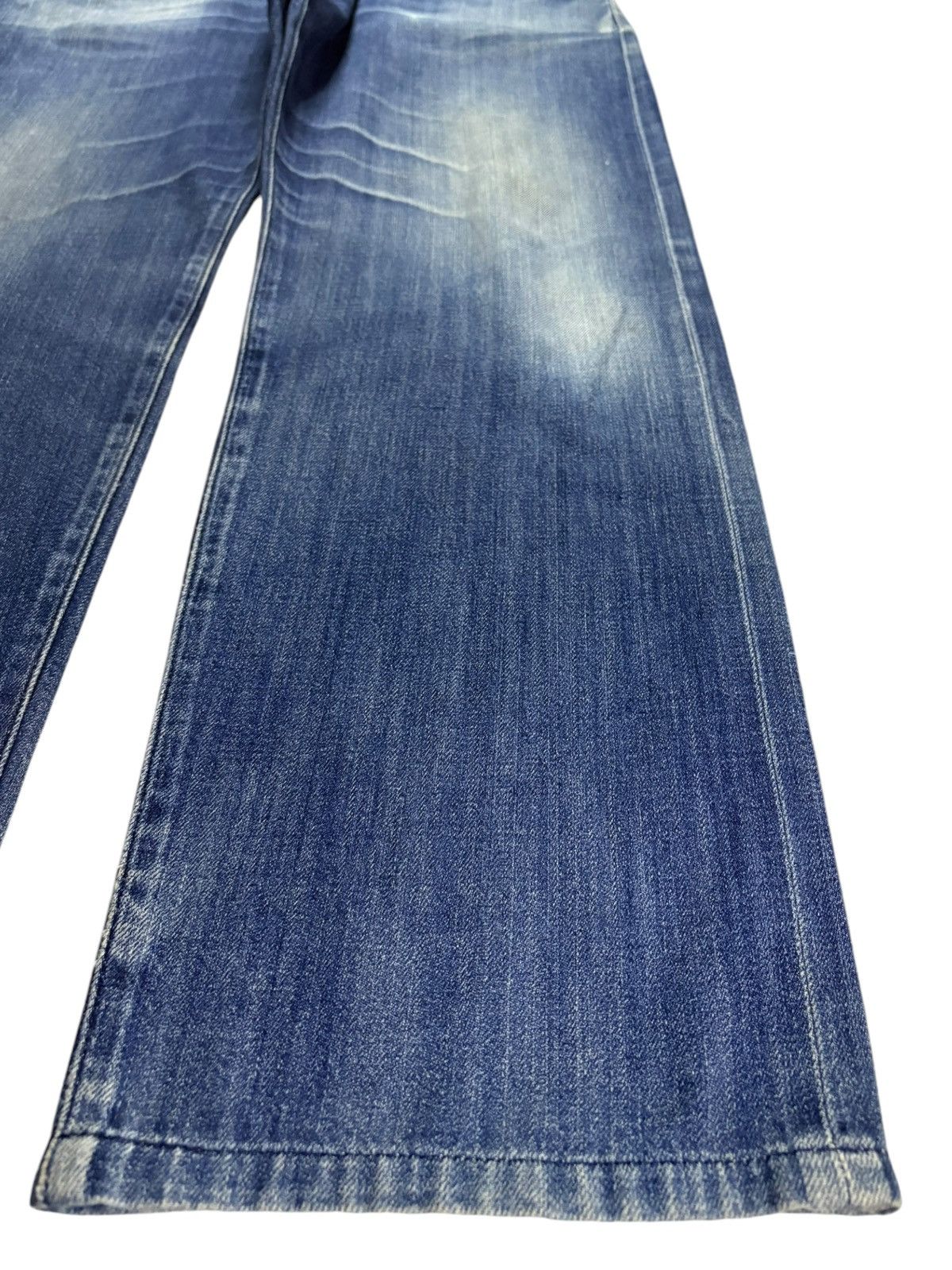 Japanese Brand Vintage Japanese Brand Selvedge Faded Blue Wash Baggy Jeans Size US 37 - 8 Thumbnail