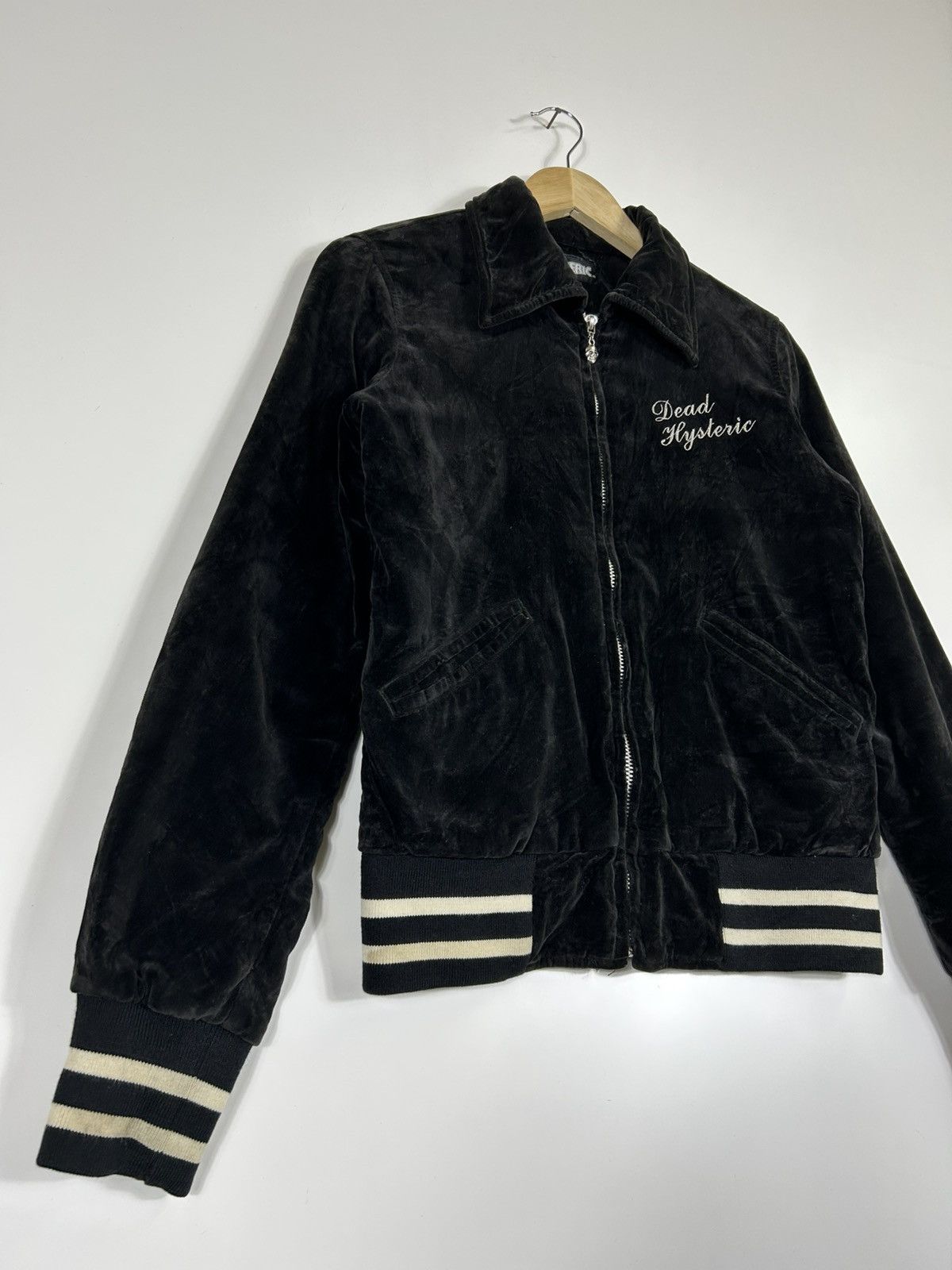 Hysteric Glamour ⚡️Vintage Hysteric Glamour Velvet Zipper Jacket Size S / US 4 / IT 40 - 4 Thumbnail