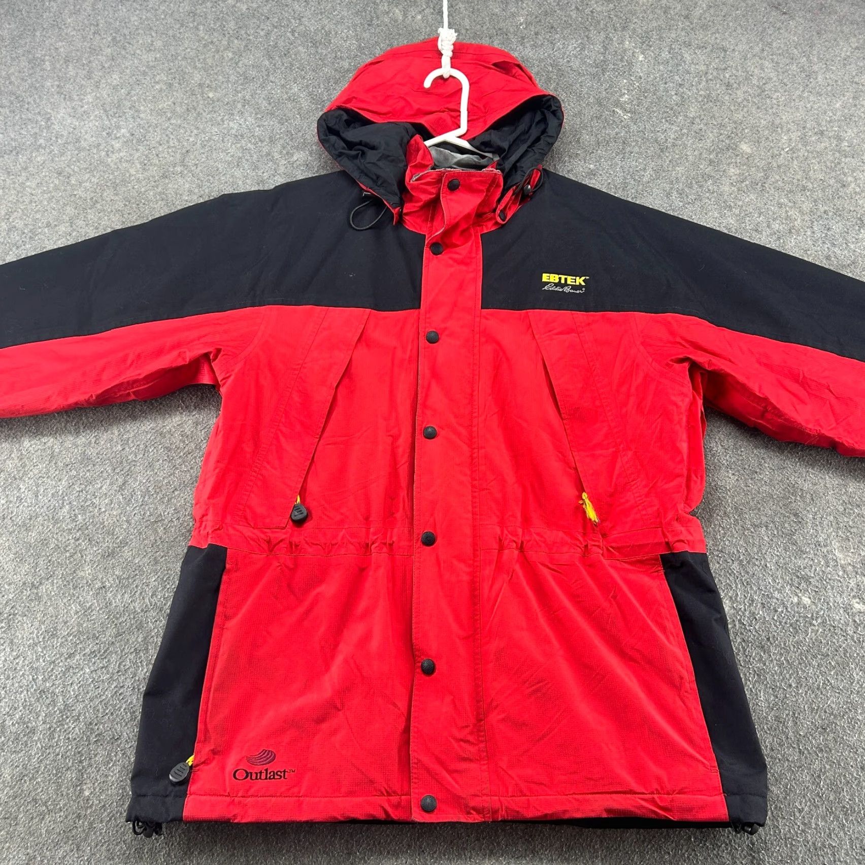 Eddie Bauer VINTAGE Eddie Bauer Jacket Mens Small Red Parka Hooded Ripstop Ebtek Goretex 90s Size US S / EU 44-46 / 1 - 4 Thumbnail