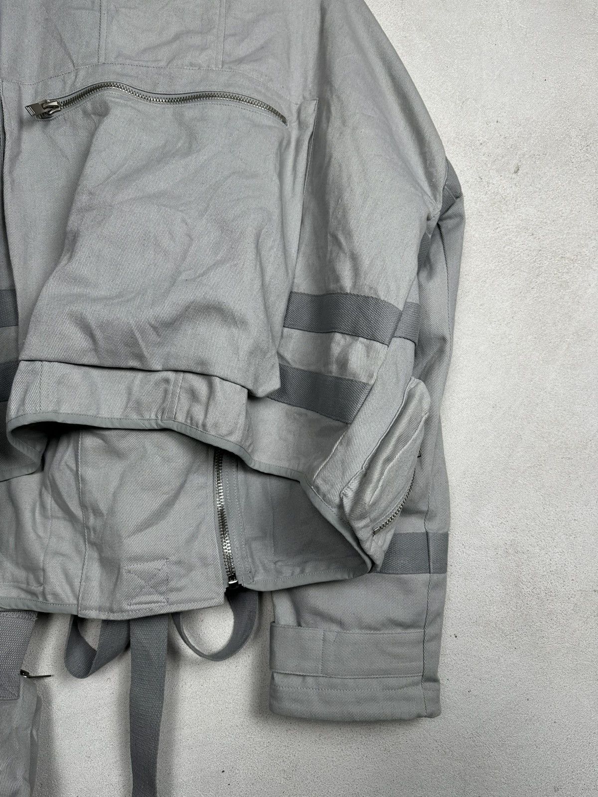 Heliot Emil Heliot Emil SS18 Kamikaze Grey Bomber Jacket Bondage Size US S / EU 44-46 / 1 - 13 Thumbnail