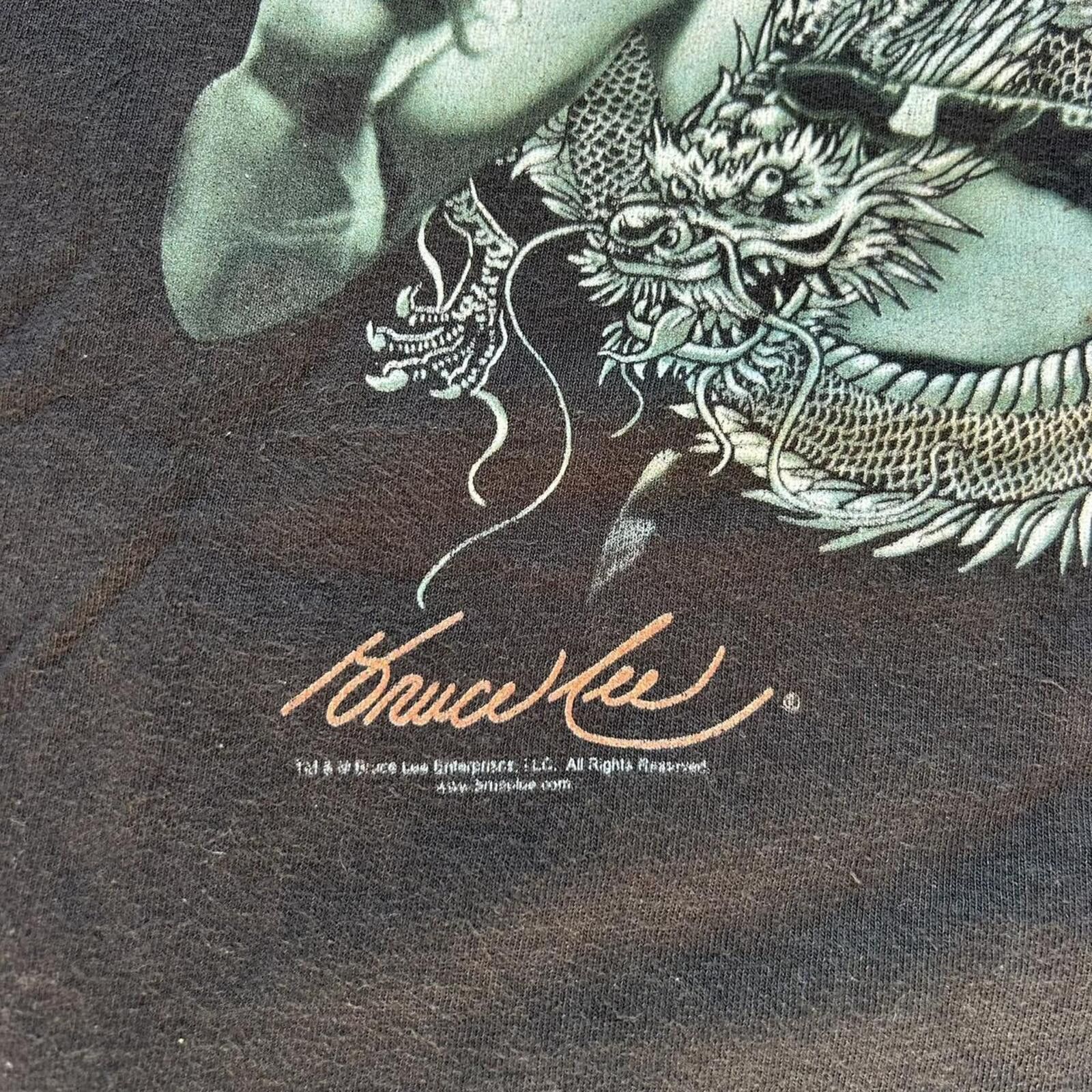 Lee Vintage Bruce Lee black t shirt Size XL kungfu karate Size US XL / EU 56 / 4 - 3 Thumbnail