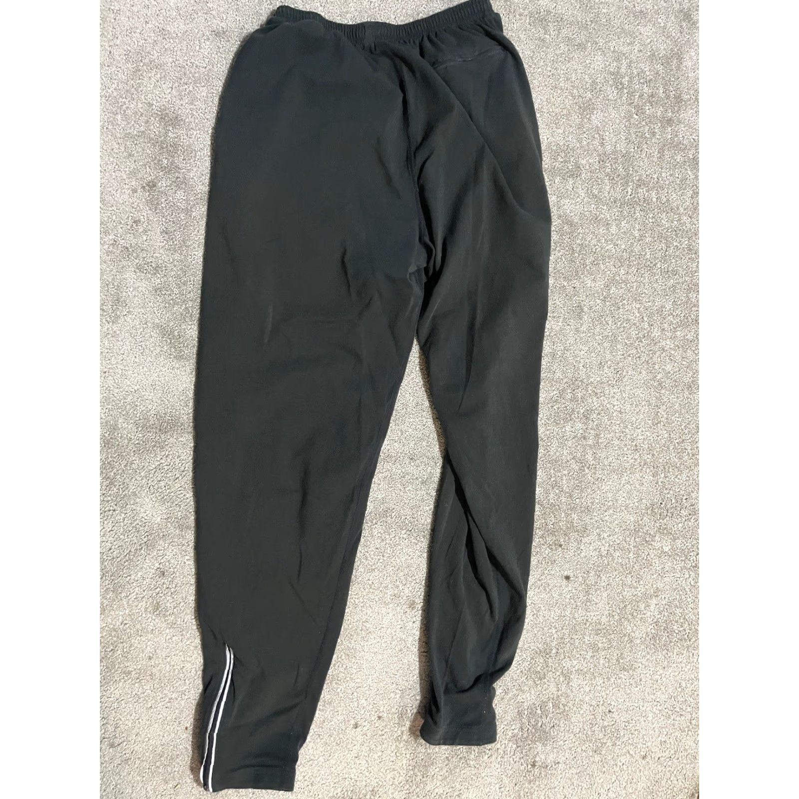 Nike Vintage Nike Joggers Womens L Running Pants Black Orange Swoosh Logo Zip Ankle Size 36" / US 14 / IT 50 - 4 Thumbnail