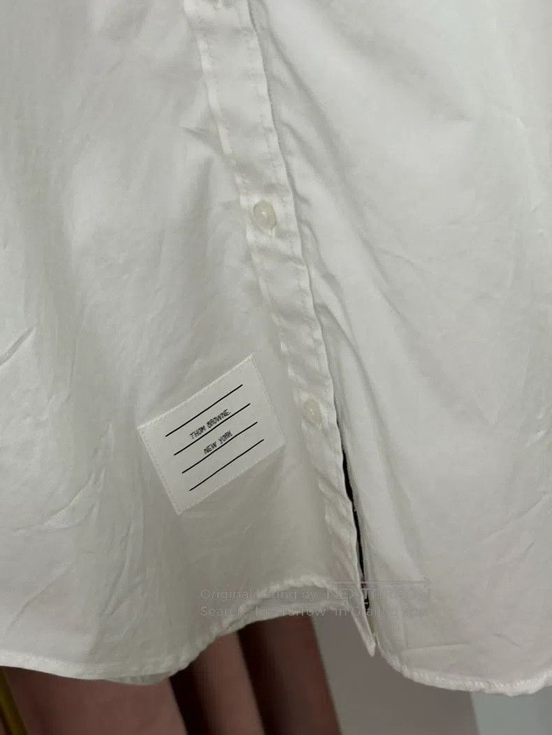 Thom Browne Thom Browne White Long Sleeve Shirt Size XS / US 0-2 / IT 36-38 - 2 Thumbnail