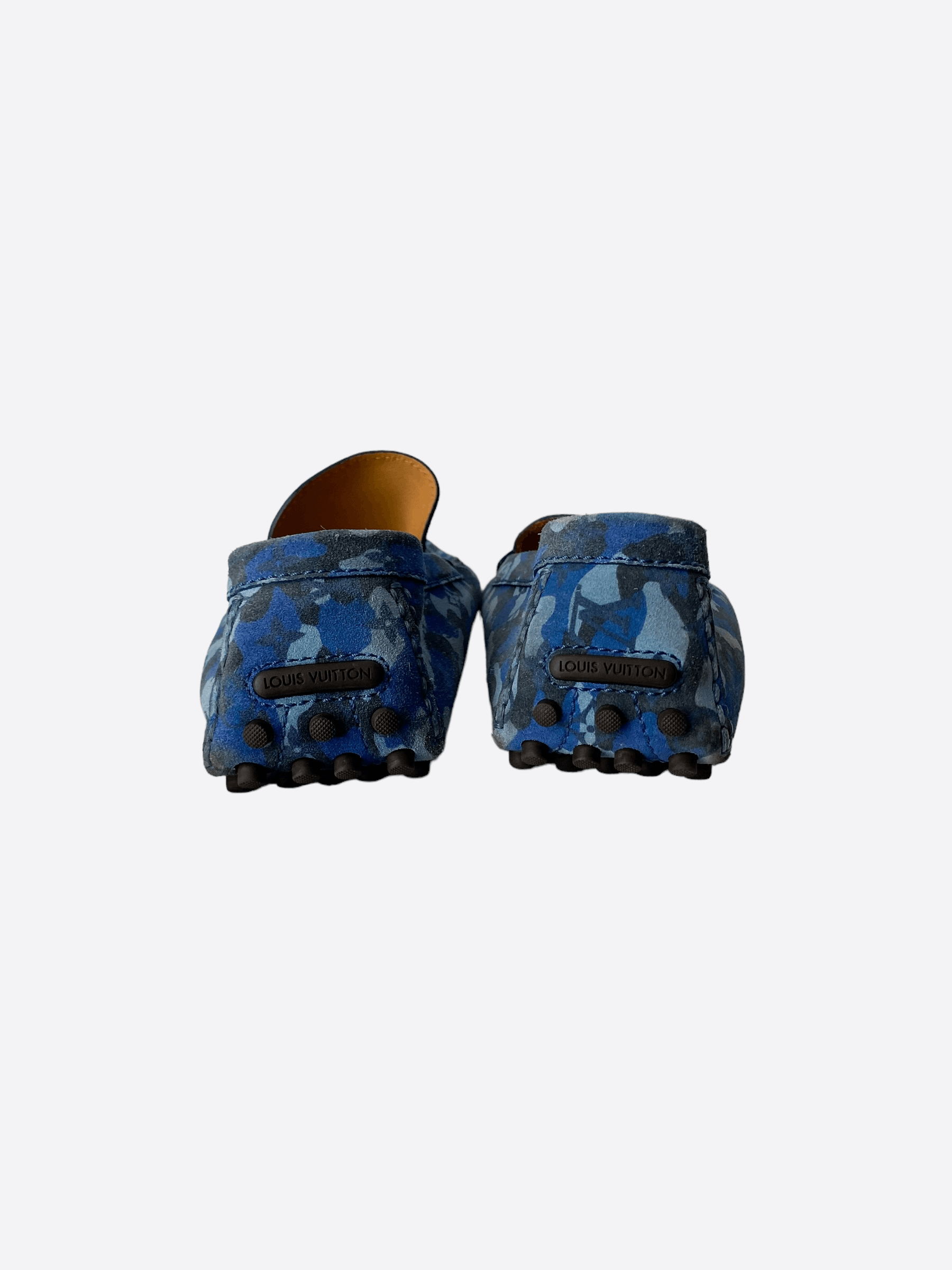 Louis Vuitton Louis Vuitton Blue Camouflage Mocassins Size US 11.5 / EU 44-45 - 2 Thumbnail
