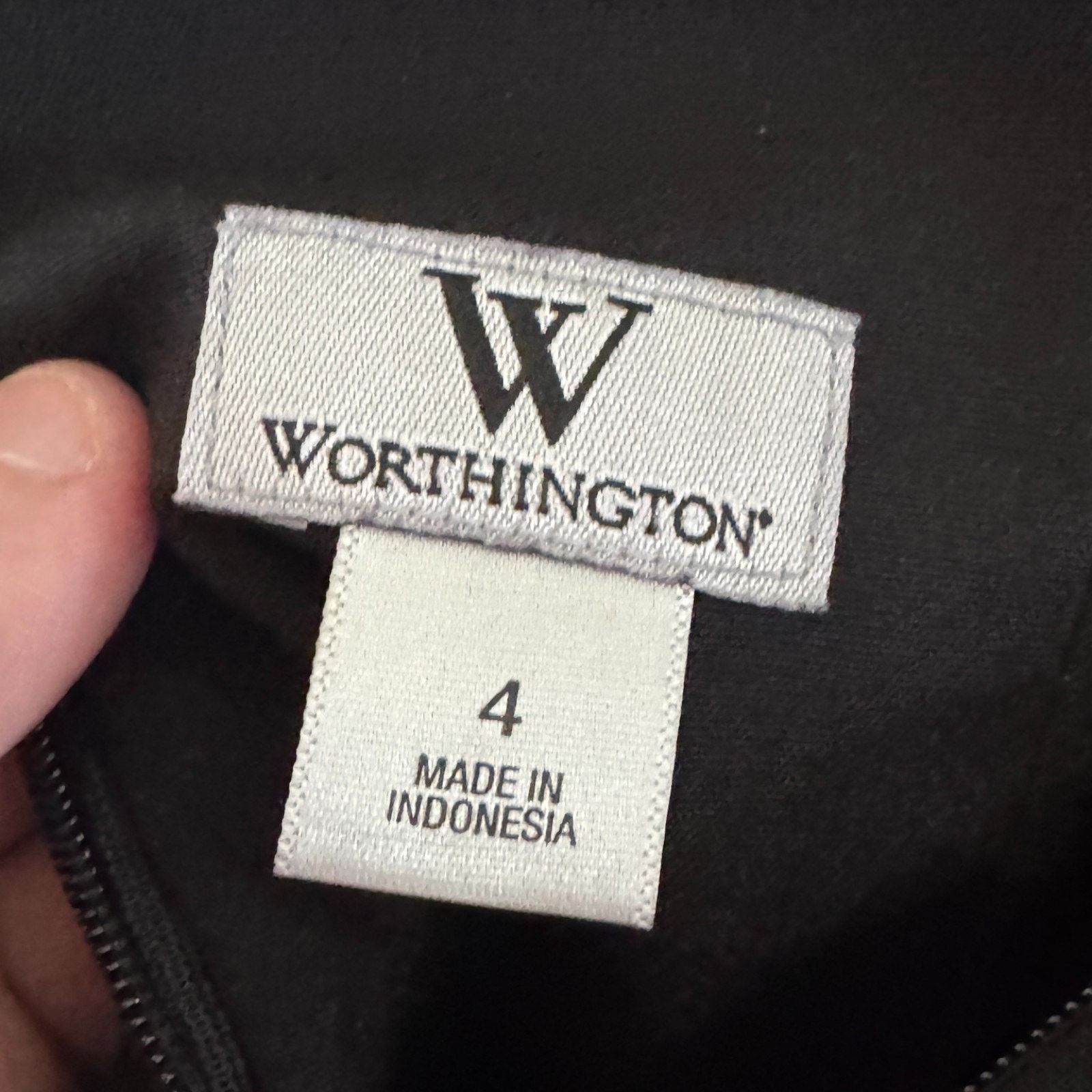 Worthington Worthington Black Pencil Skirt Size 4 Career Office Midi Size 27" / US 4 / IT 40 - 2 Thumbnail