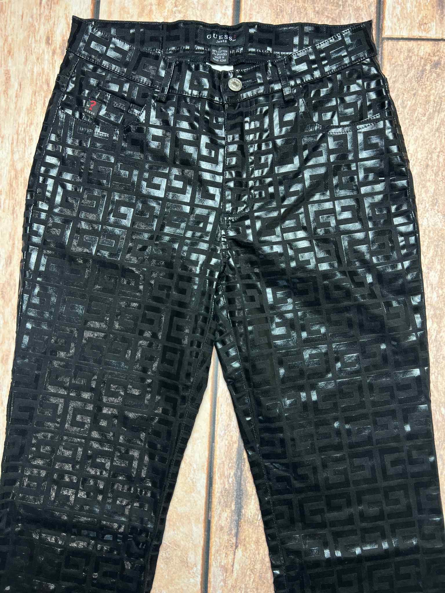 Guess Guess Jeans Glamour monogram vintage pants rare Size 27" / US 4 / IT 40 - 2 Thumbnail