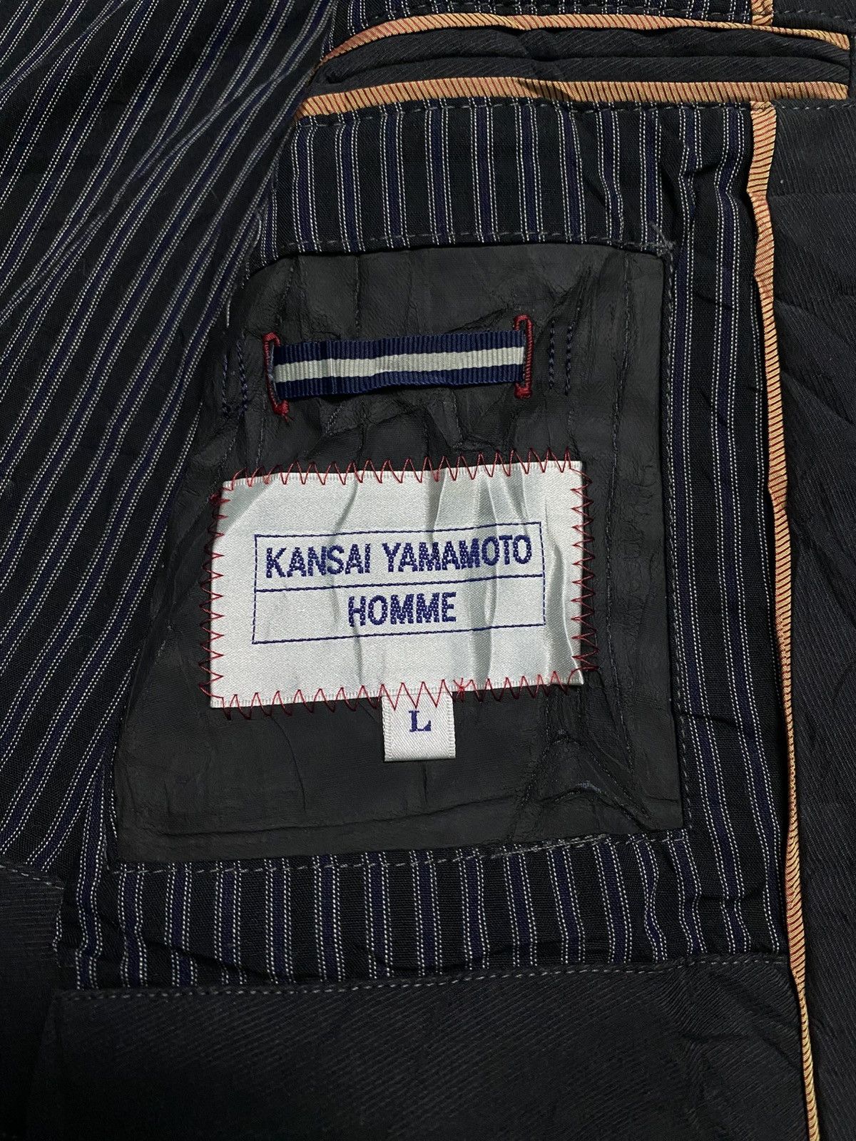 Japanese Brand × Kansai Yamamoto × Vintage Vintage kansai yamamoto homme chore jacket button up Size US L / EU 52-54 / 3 - 6 Thumbnail