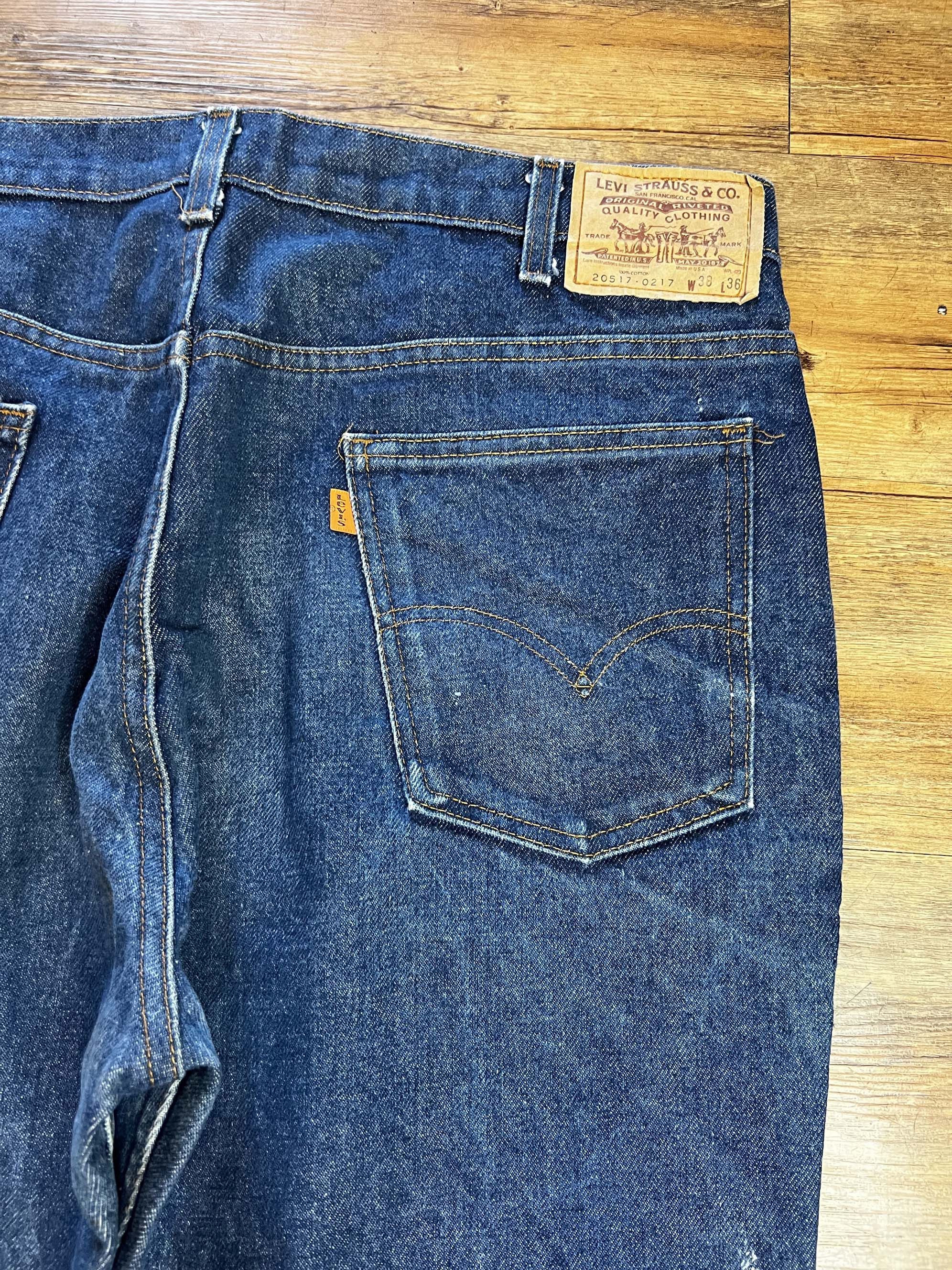 Levi's Vintage Clothing 1970's-1980's Levi's 20517-0217 Boot Cut Orange Tab Jeans Size US 38 / EU 54 - 13 Thumbnail