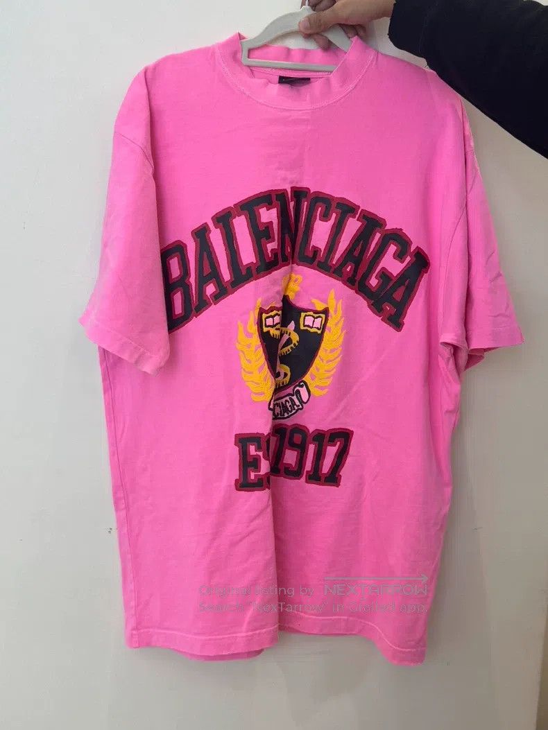 Balenciaga Balenciaga Short Sleeve T-Shirt, Pink Exclusive, Size S Size US S / EU 44-46 / 1 - 1 Thumbnail