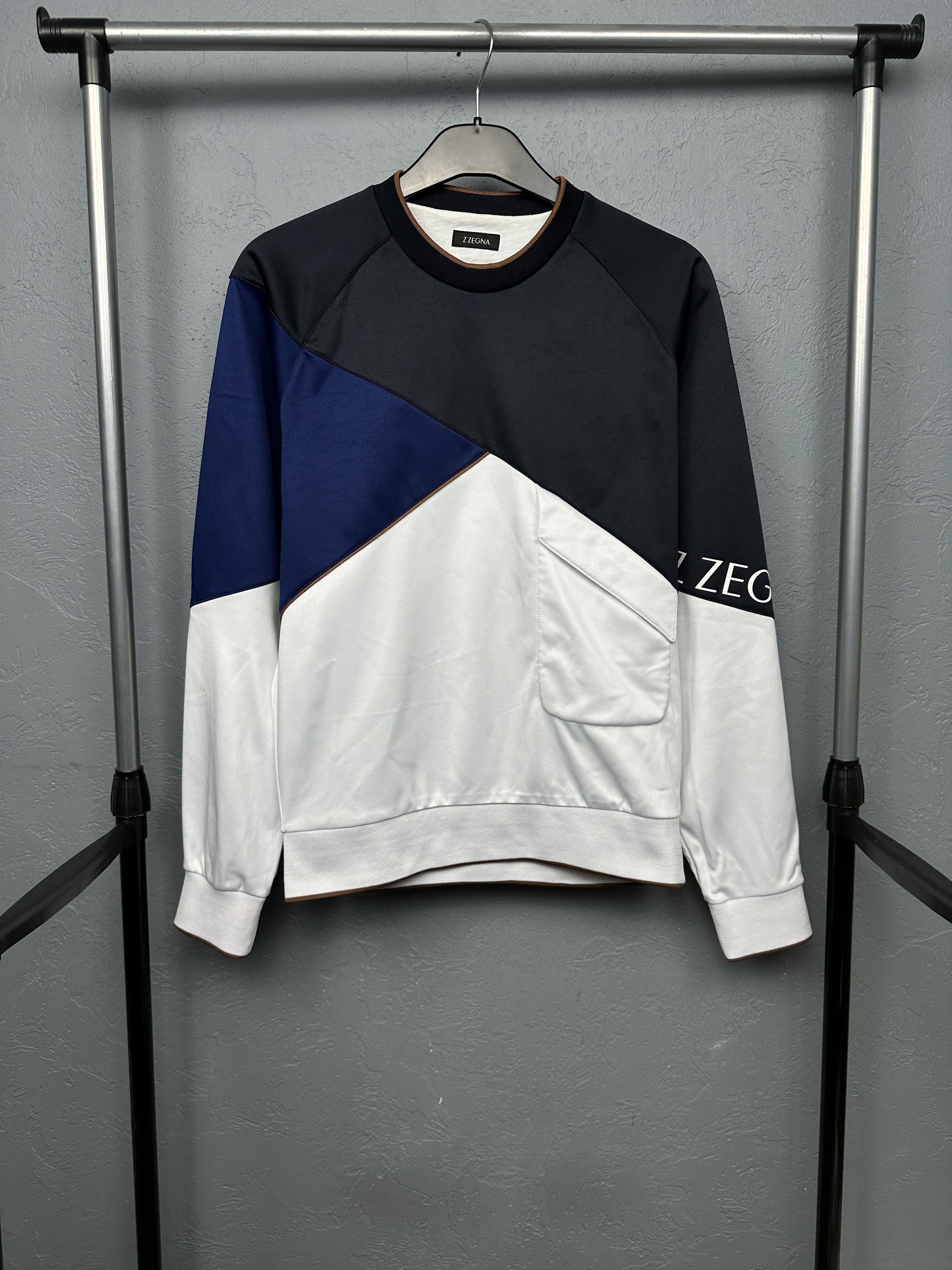 Z Zegna Z Zegna Mens Colorblock Sweatshirt Size US S / EU 44-46 / 1 - 1 Thumbnail