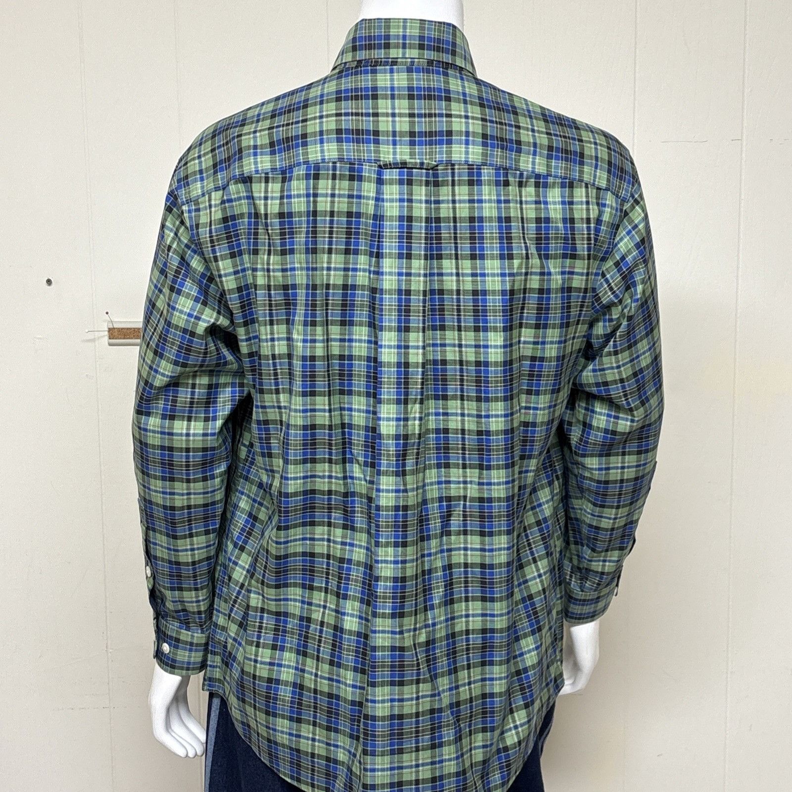 Orvis Orvis Plaid Shirt Mens Large Green Cotton Long Sleeve Button Size US L / EU 52-54 / 3 - 2 Thumbnail