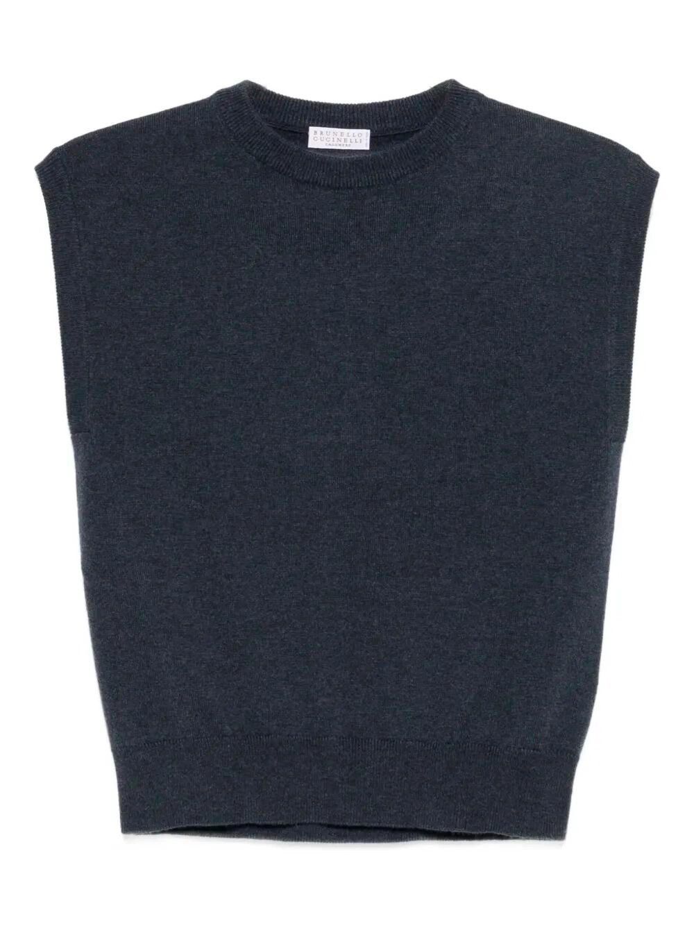 Brunello Cucinelli Cashmere Knitted Vest Size S / US 4 / IT 40 - 1 Thumbnail