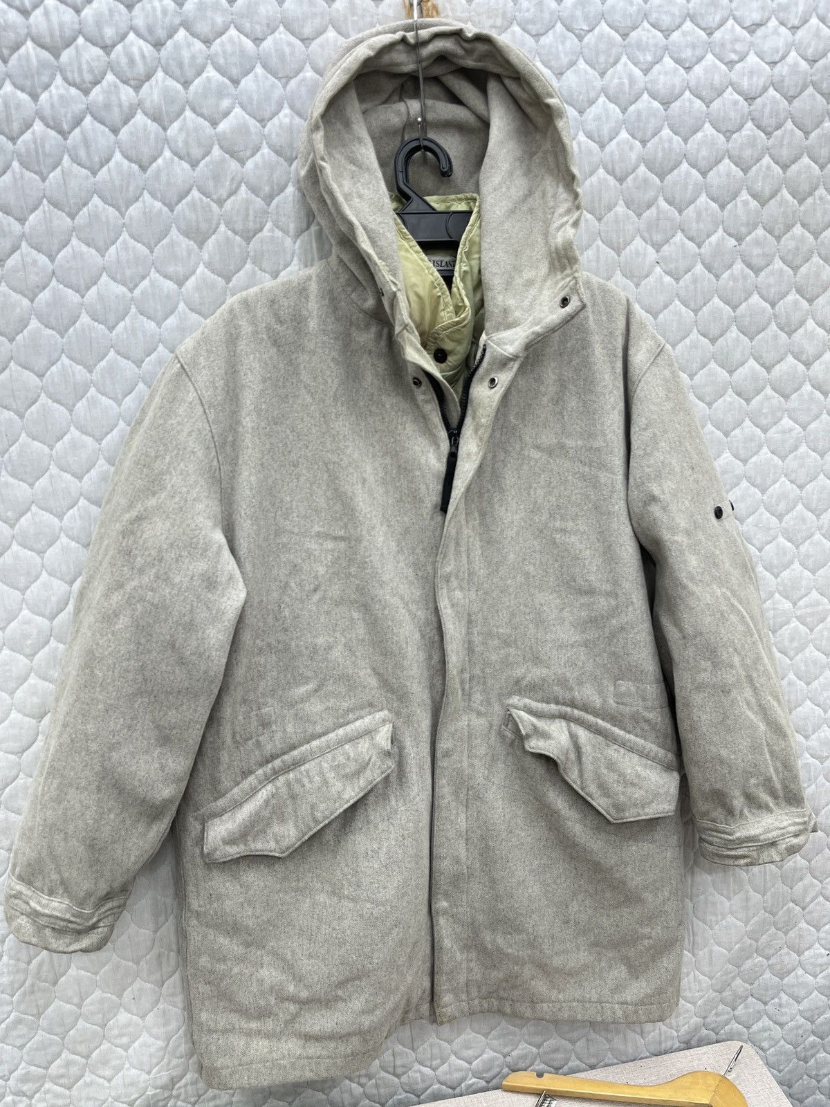 Stone Island 🔥🔥🔥STEALS VTG STONE ISLAND AW1998 LONG COAT Size US L / EU 52-54 / 3 - 25 Thumbnail