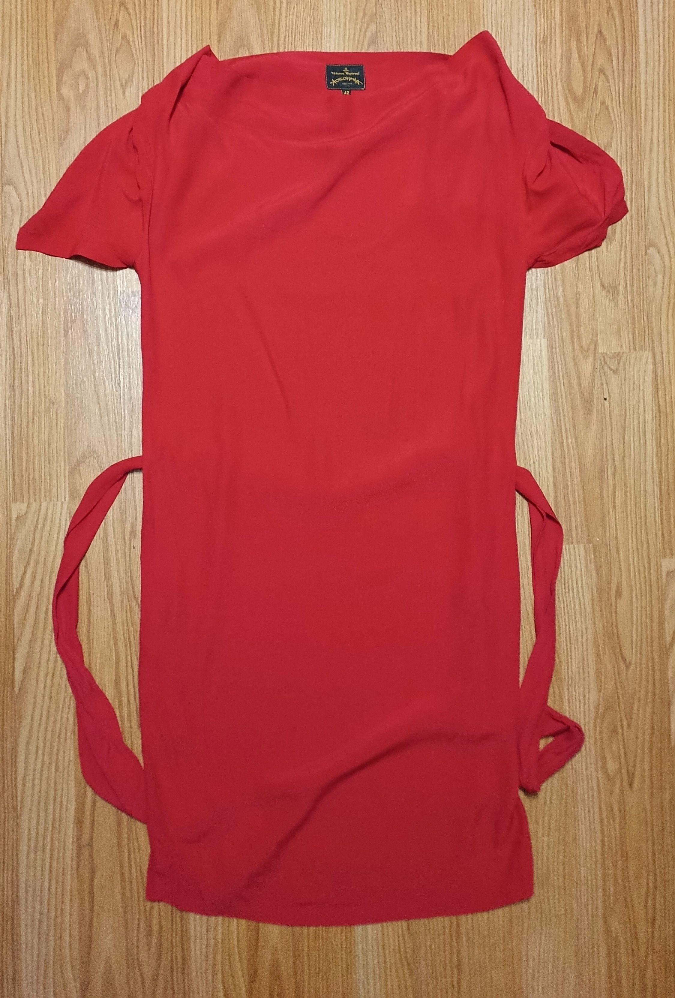 Vivienne Westwood Vivienne Westwood Anglomania Red Elegant Midi Dress IT 42 Size M / US 6-8 / IT 42-44 - 9 Thumbnail