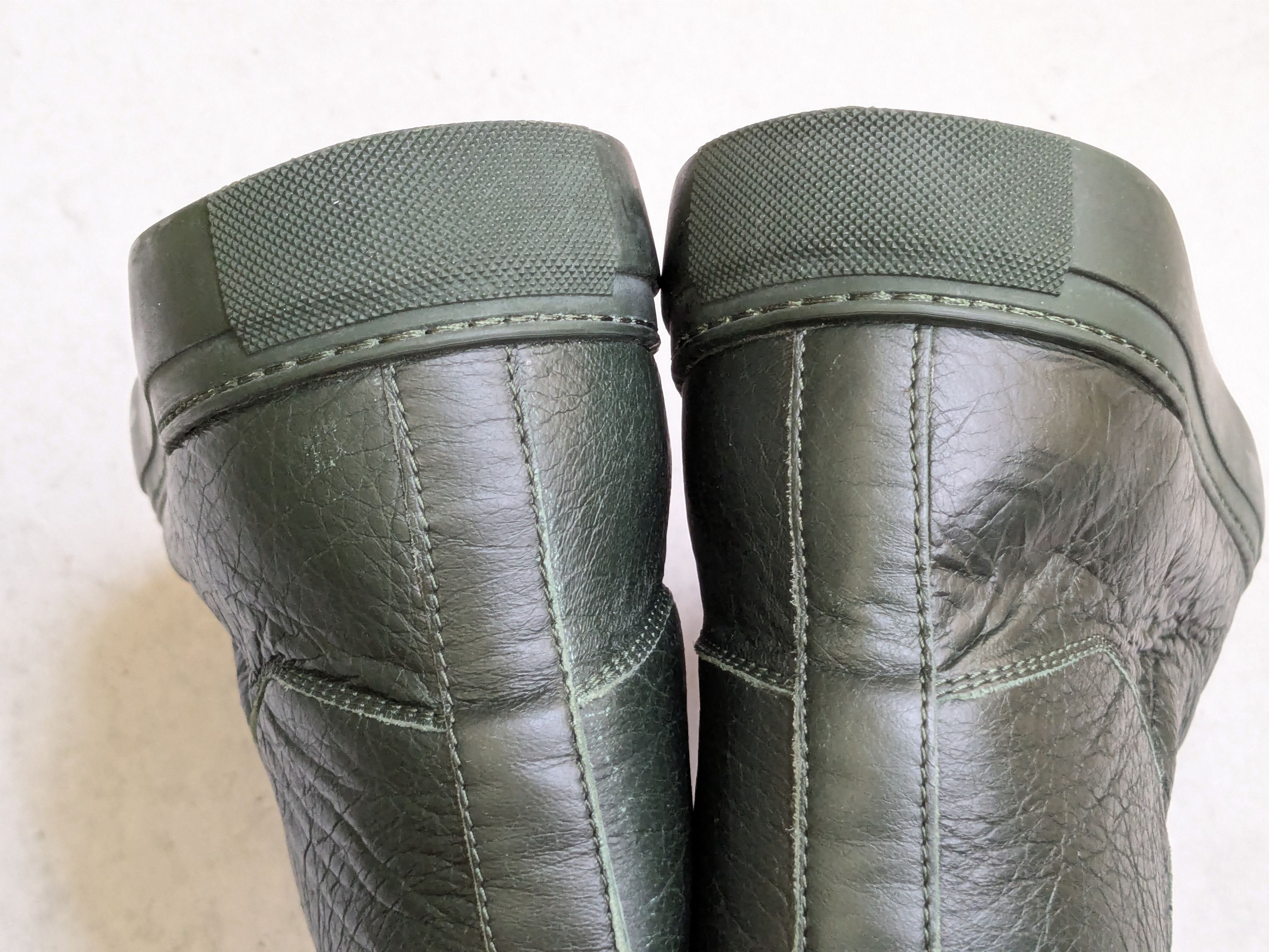 Balenciaga Balenciaga Arena Sneakers Dark Green 14 High Tops Leather Size US 14 / EU 47 - 11 Thumbnail