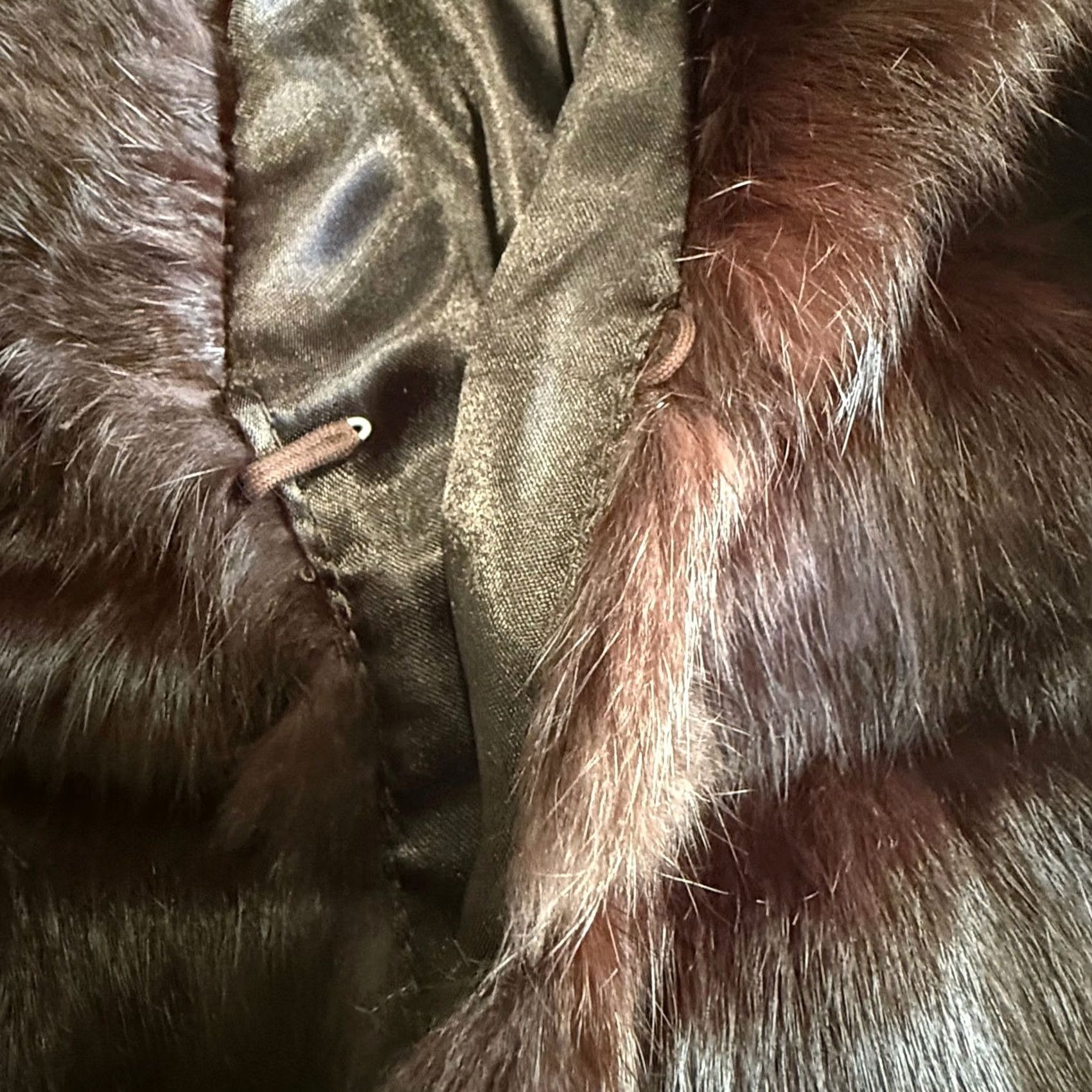Vintage Arden B. Rabbit Fur Vest Sleeveless Shawl Collar Brown VV Vest, Women, S Size S / US 4 / IT 40 - 6 Thumbnail