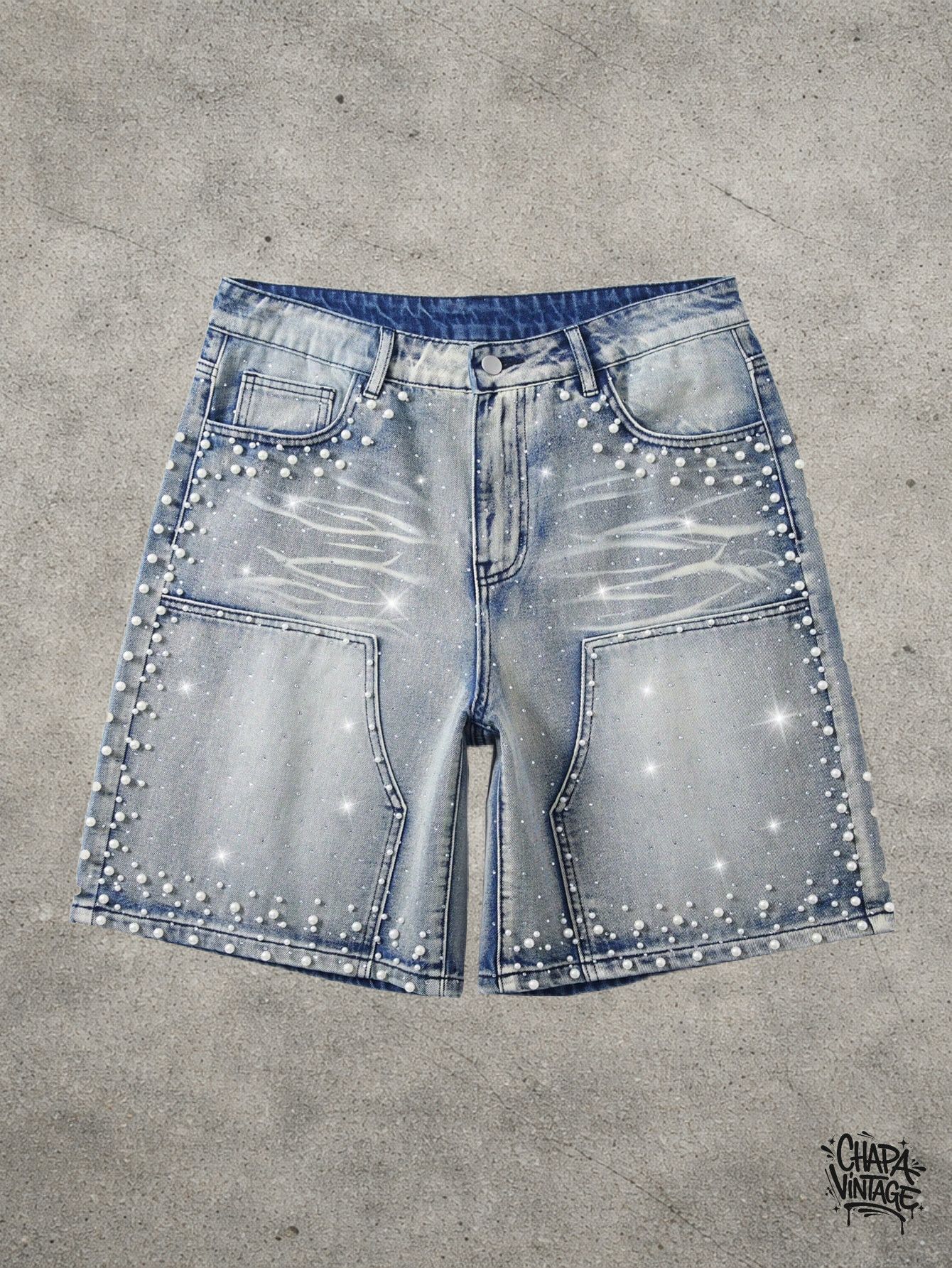 Jean × Streetwear × Vintage OPIUM Denim washed jorts shorts | Grailed