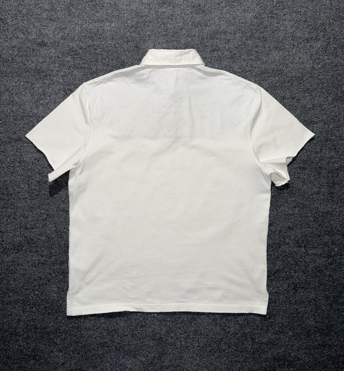 Polo Ralph Lauren Polo Ralph Lauren Rugby Shirt Distressed Hem Cut Sleeve L Size US L / EU 52-54 / 3 - 9 Thumbnail
