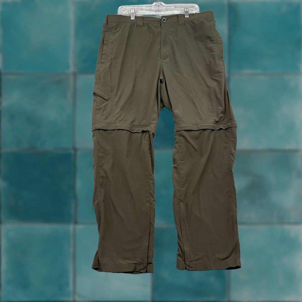 ExOfficio ExOfficio Mens Cargo Hiking Pants Brown Nylon Zip Off Convertible Shorts 36x32 Casual Travel Size US 36 / EU 52 - 1 Thumbnail