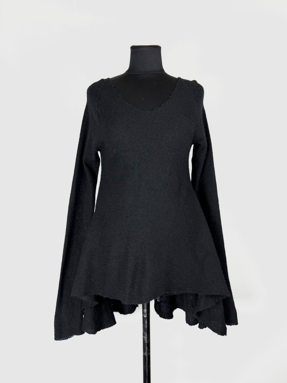 Rundholz Rundholz Dip Long Sleeve Cashmere Asymmetrical Dress Size S / US 4 / IT 40 - 1 Thumbnail