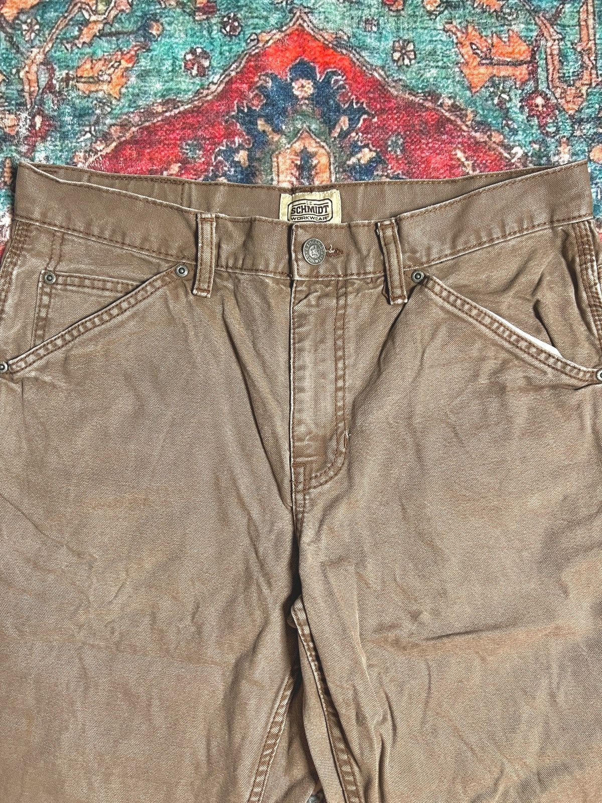 Carhartt × SCHMIDT × Vintage Vintage Schmidt workwear carpenter work pants Size US 32 / EU 48 - 4 Thumbnail