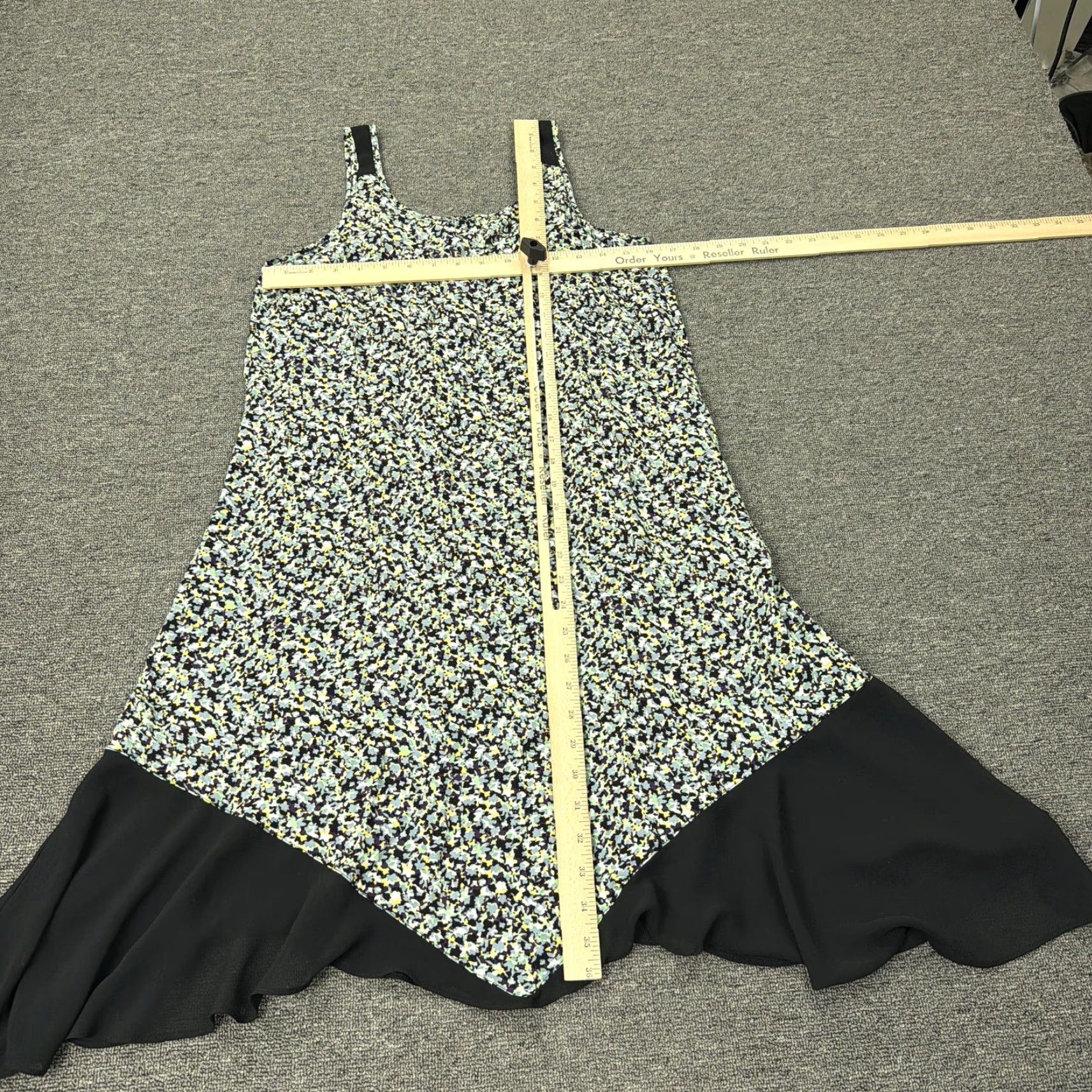Vintage VINTAGE Simply Vera Vera Wang Dress Womens M Floral Print Sleeveless Asym Hem Ruffle Size M / US 6-8 / IT 42-44 - 7 Thumbnail