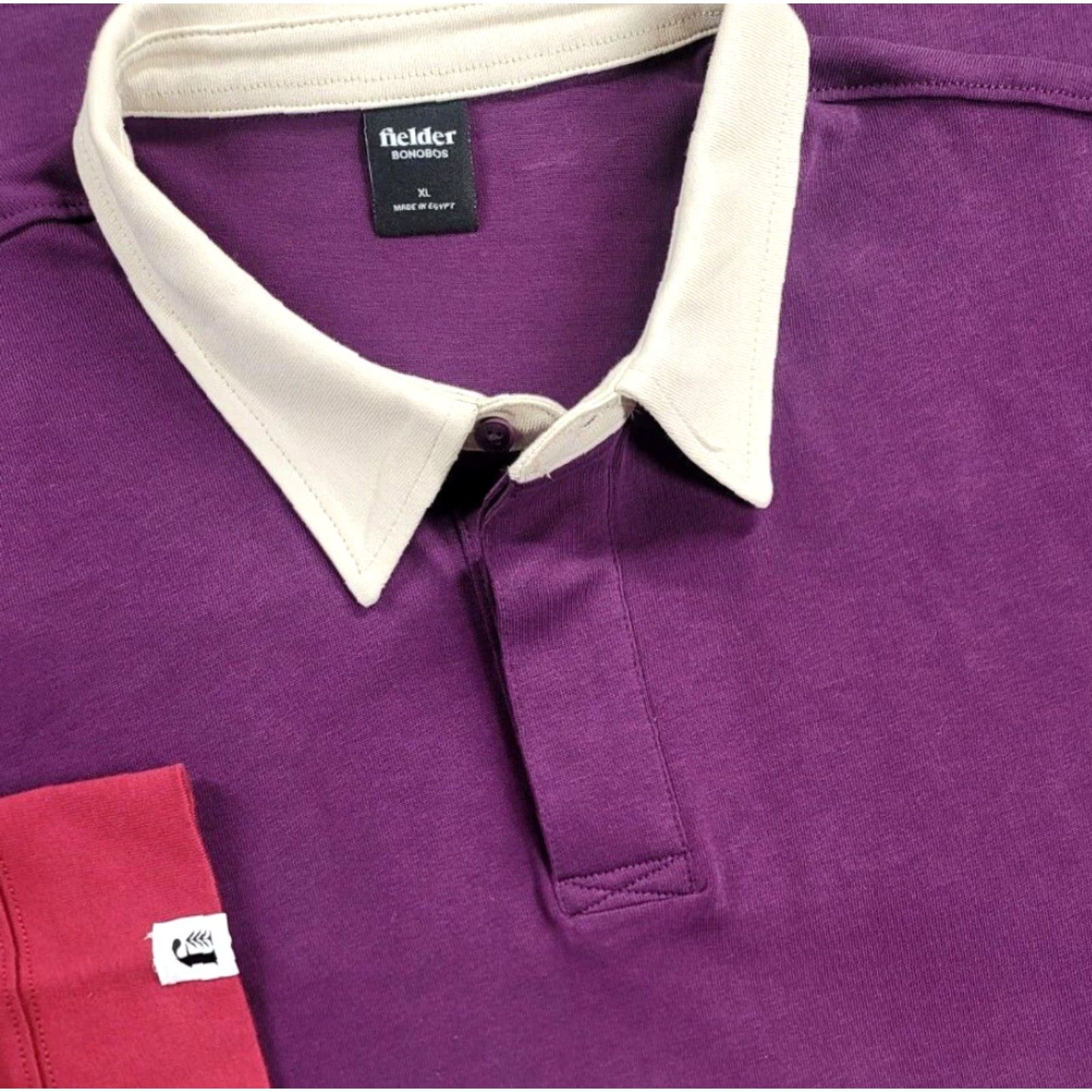 Bonobos Bonobos Rugby Polo Shirt Mens XL Colorblock Long Sleeve Pouch Pocket Fielder Size US XL / EU 56 / 4 - 2 Thumbnail