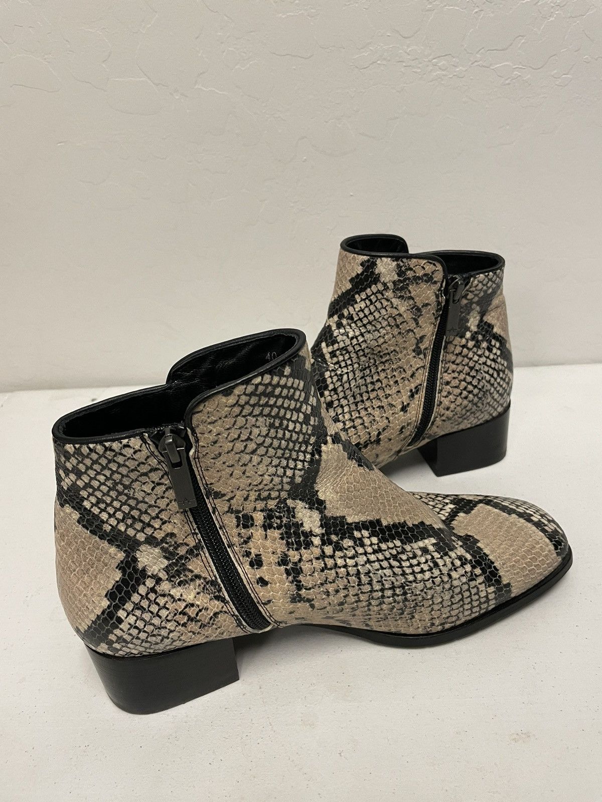Aquatalia FUOCO Water Resistant Booitie in Snake Print Size US 10 / IT 40 - 7 Thumbnail