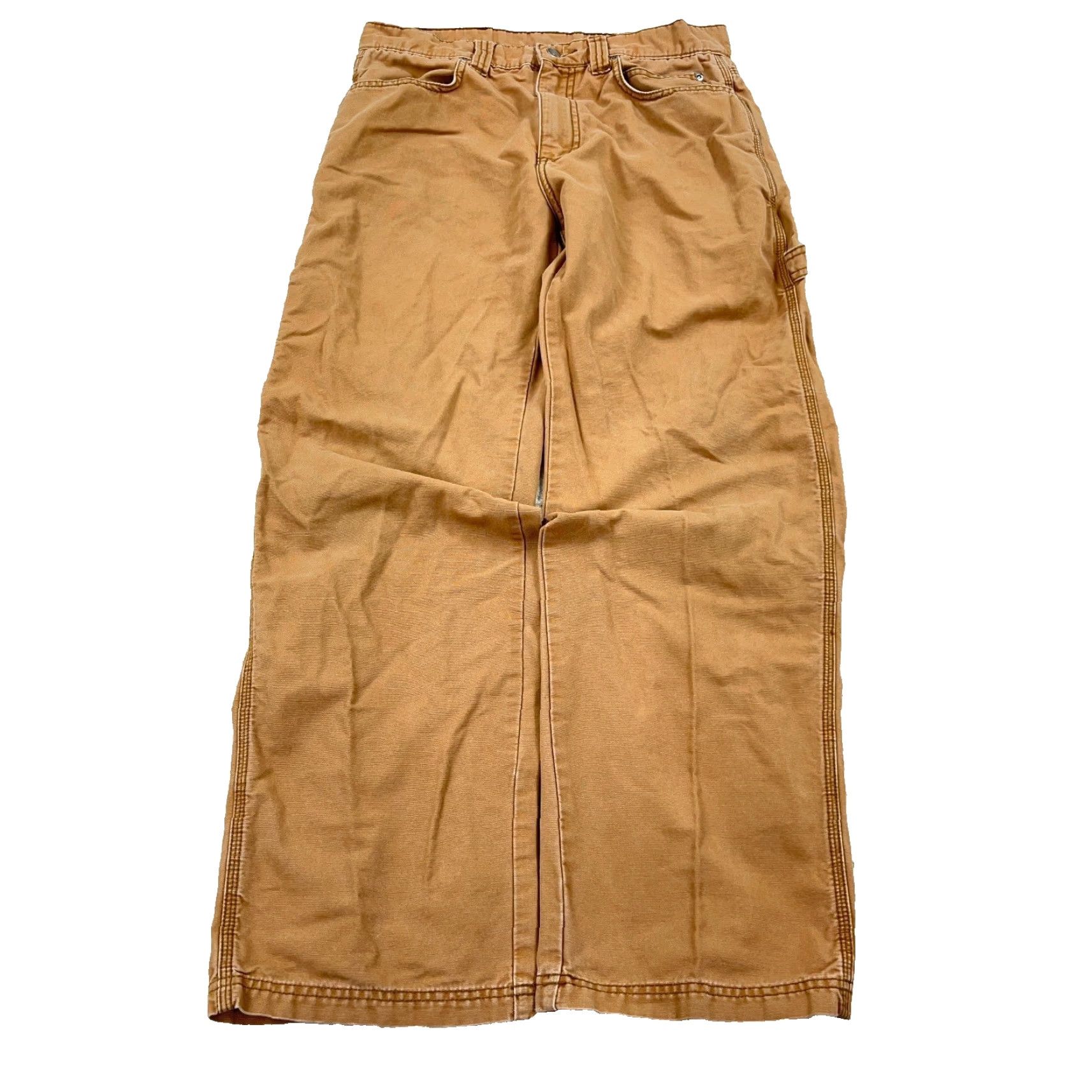 Harley Davidson VINTAGE Harley-Davidson Carpenter Pants Men 32x32 Brown Canvas Workwear Casual 90s/2000s Mens Brown 32x32 Carpent er Pants Size US 32 / EU 48 - 2 Thumbnail