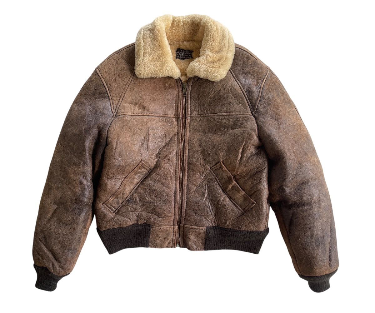 Vintage Vintage B-6 U.S Sheepskin International Flight USA Jacket Size US L / EU 52-54 / 3 - 2 Thumbnail