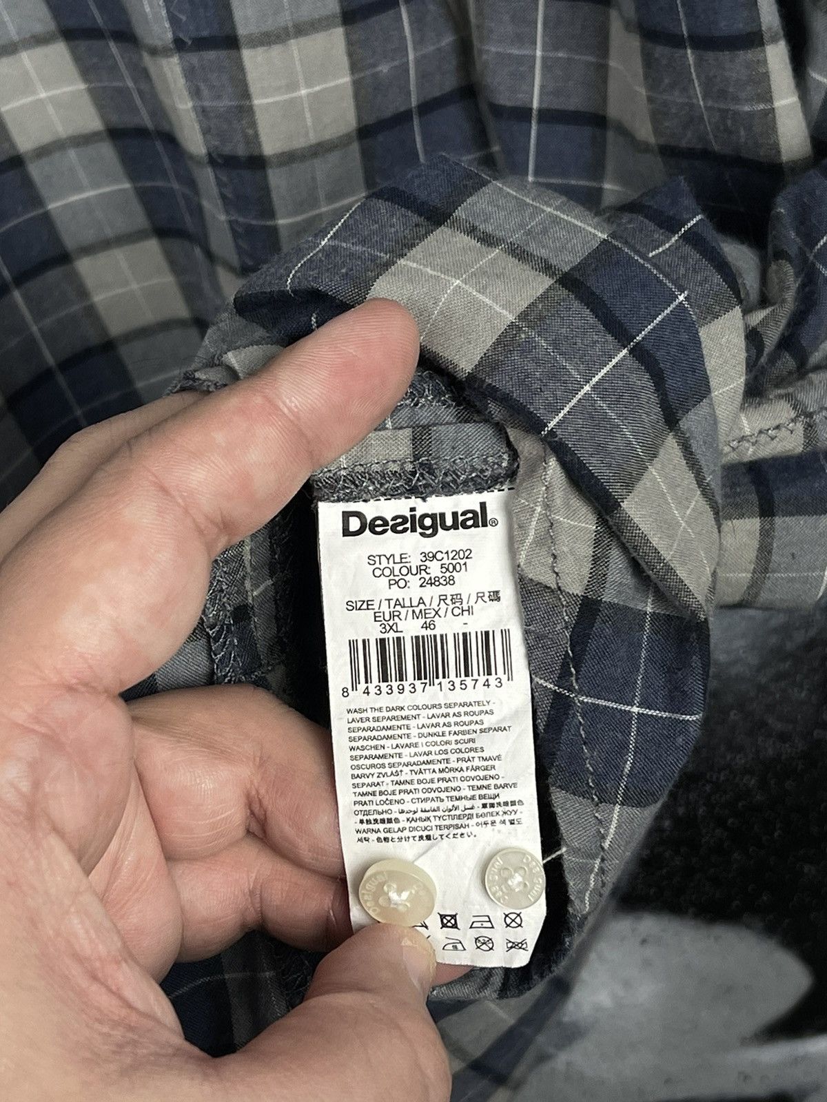 Desigual × Vintage Desigual 1/4 Button Up Shirt Men’s Size 3XL Size US XXL / EU 58 / 5 - 13 Thumbnail
