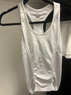 Athleta white athleta tank top with scrunched detail Size XS / US 0-2 / IT 36-38 - 2 Thumbnail