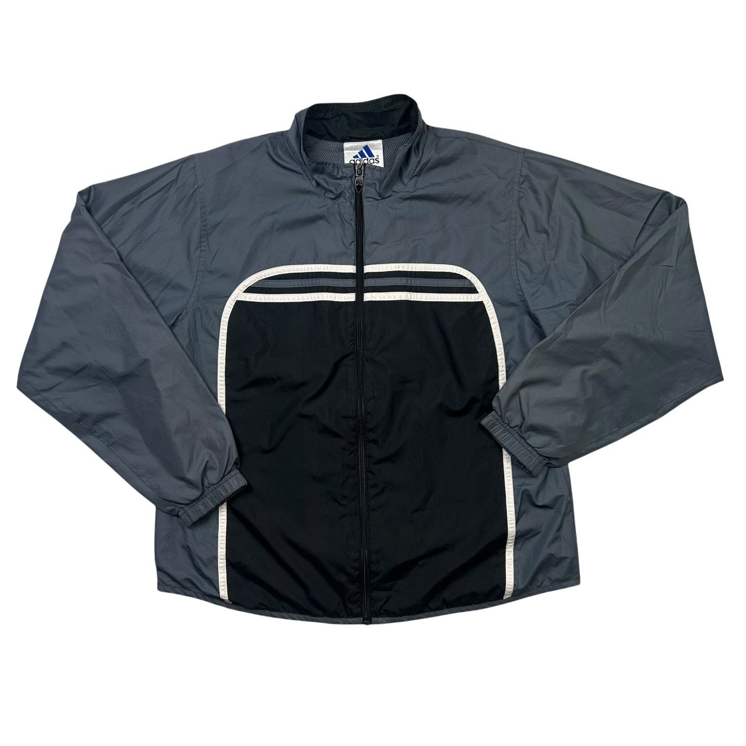 Adidas × Vintage Vintage Adidas Black 1990s Windbreaker Jacket Size US M / EU 48-50 / 2 - 1 Thumbnail