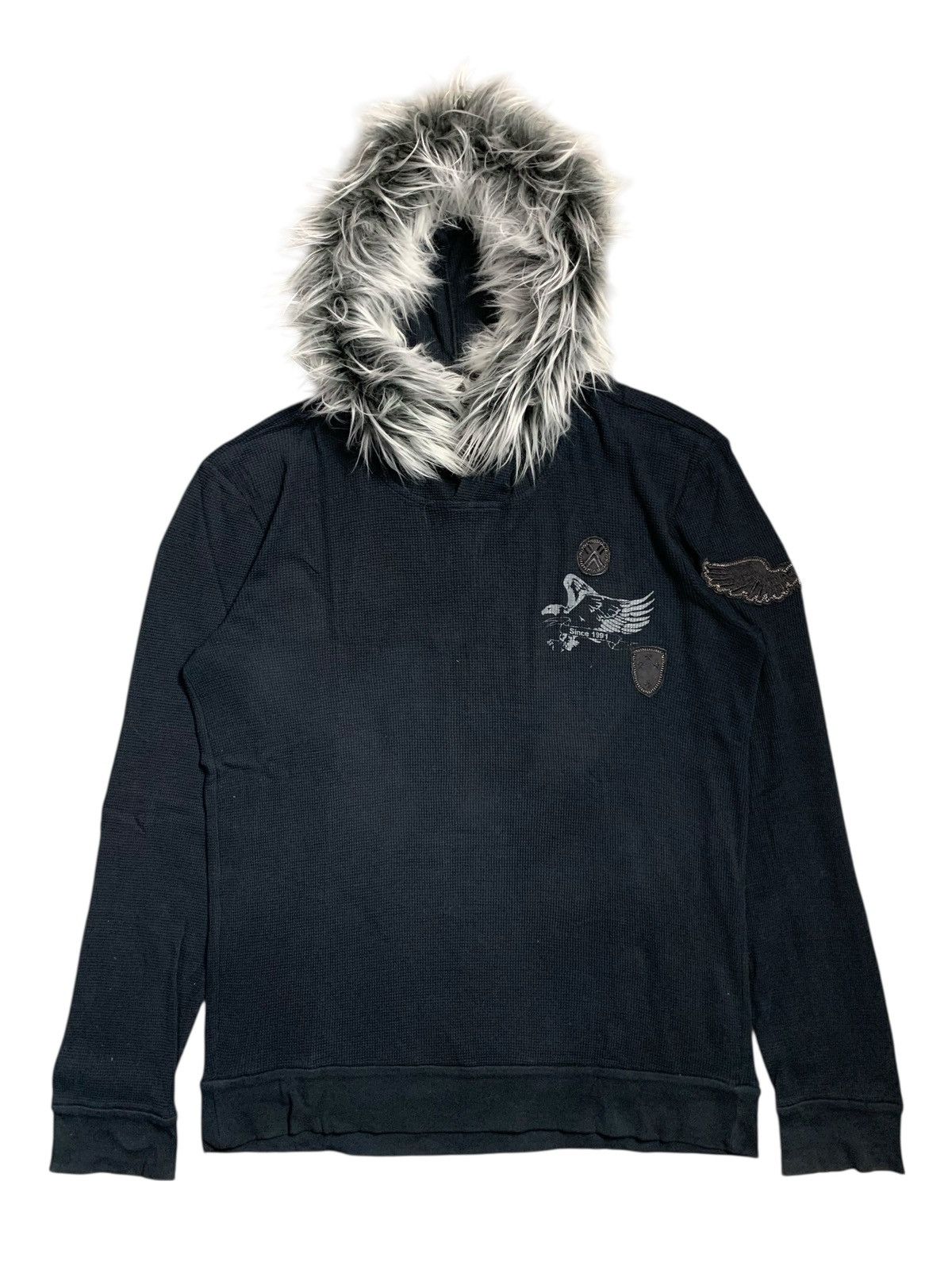 Armani Exchange Armani Exchange KNITTED THERMAL HOODIE EMBROIDERY FUR HOODIE Size US M / EU 48-50 / 2 - 1 Thumbnail