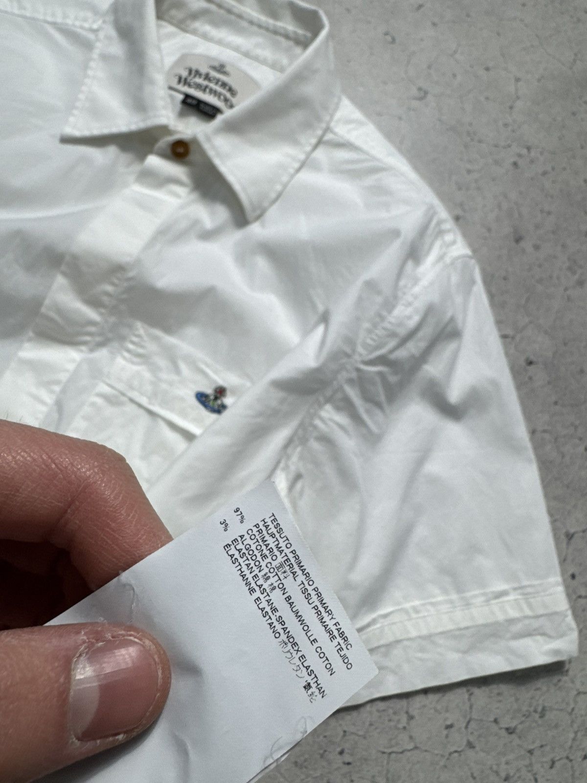 Vivienne Westwood Vivienne Westwood Luxury Short Sleeve Button Up Shirt White Size US M / EU 48-50 / 2 - 10 Thumbnail