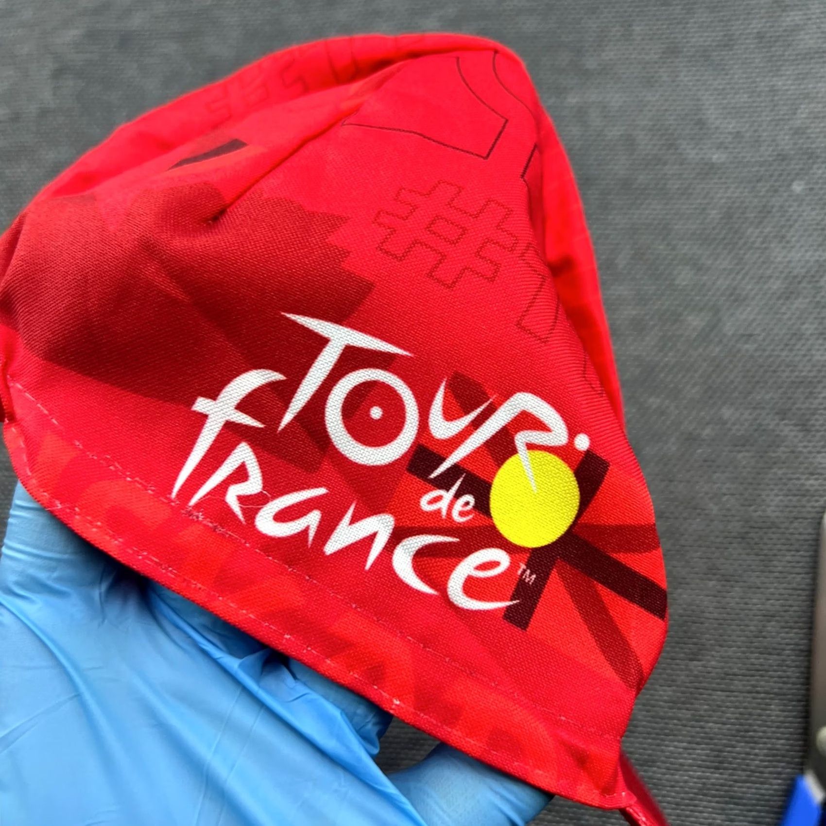 Vintage Santini Tour De France Cycling Cap Hat One Size Lightweight Racing Hat Size ONE SIZE - 3 Thumbnail