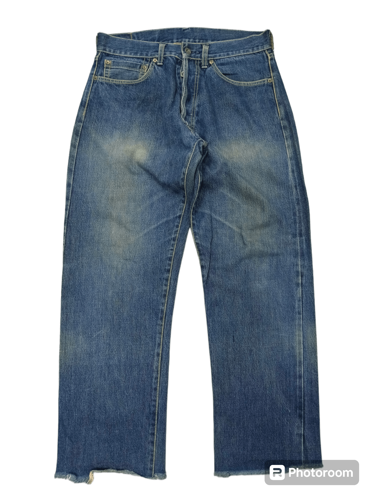 Vintage DISTRESSED 90s VINTAGE BONMARLEN SELVEDGE DENIM PANTS Size US 31 - 1 Thumbnail