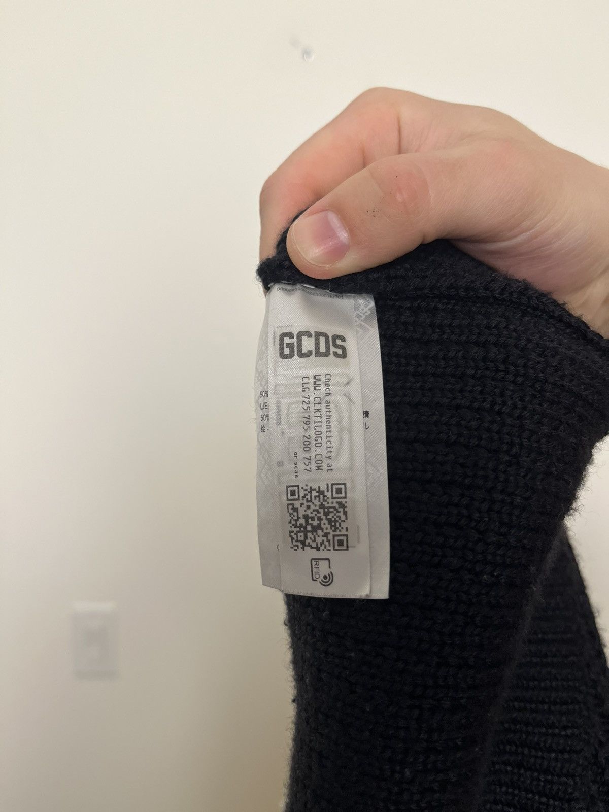 GCDS GCDS SWEATER BLACK Size US L / EU 52-54 / 3 - 5 Thumbnail
