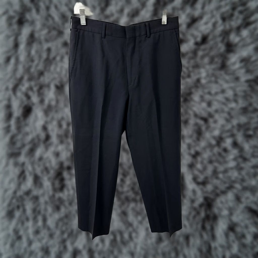 Lands' End Lands' End Dress Pants Mens Regular 30x26 Navy 100% Wool Flat Front Trousers Dress Pants Size US 30 / EU 46 - 1 Thumbnail
