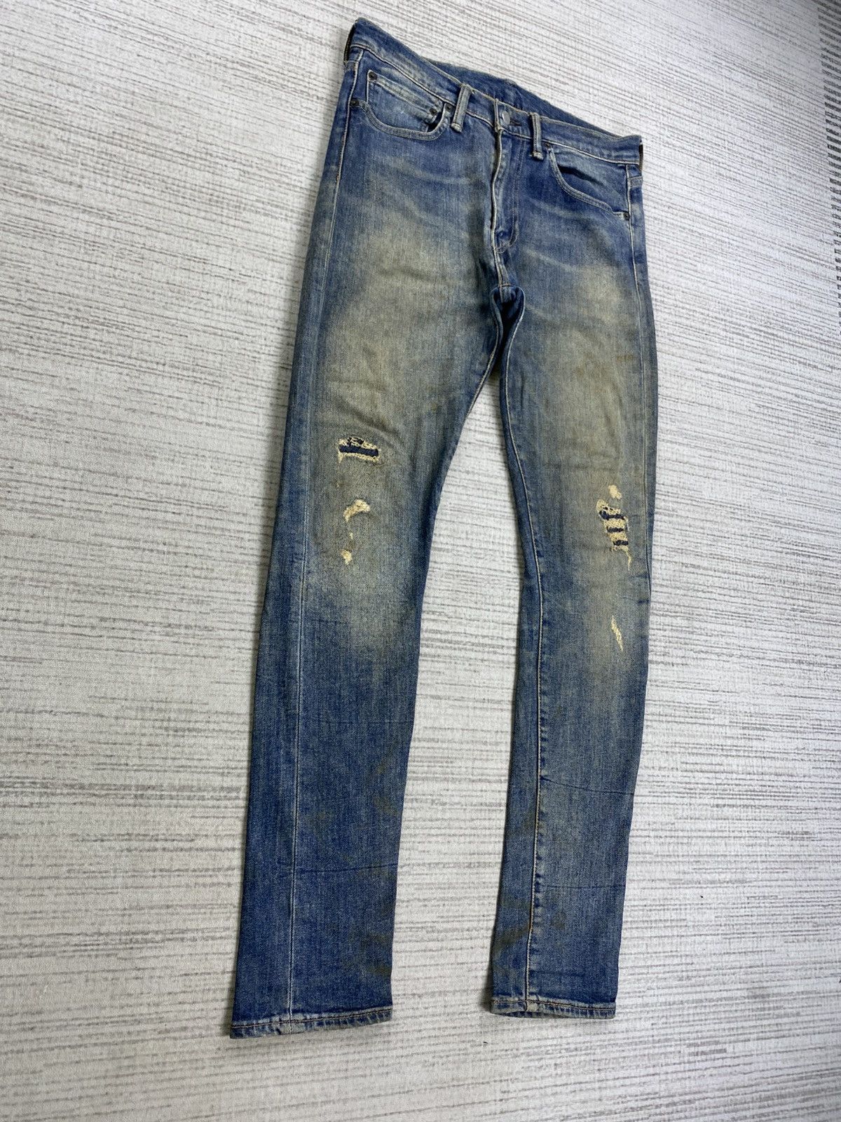 Levi's Vintage Levi’s 519 Distressed Denim Pants Size US 31 - 3 Thumbnail